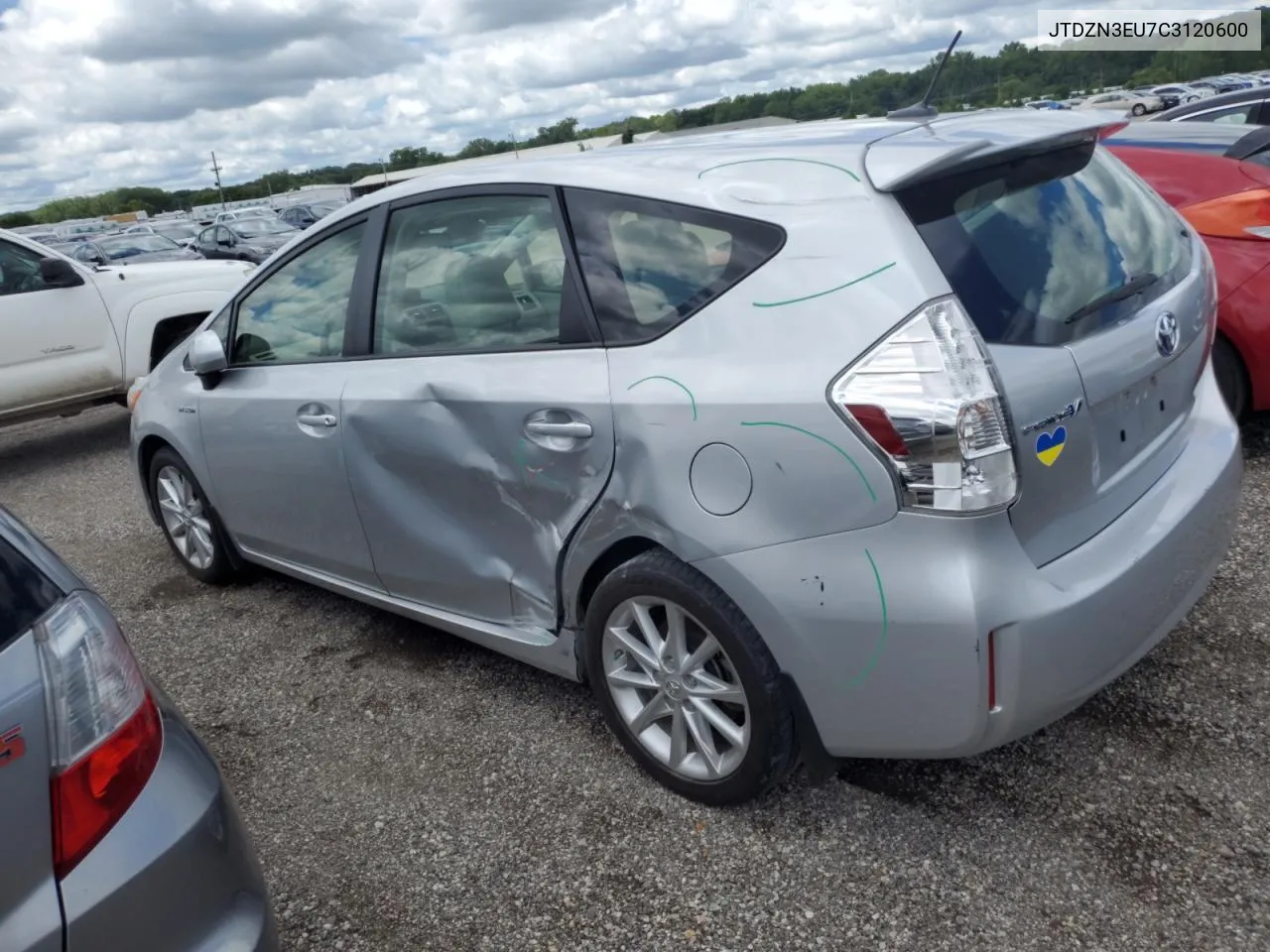 2012 Toyota Prius V VIN: JTDZN3EU7C3120600 Lot: 60132564