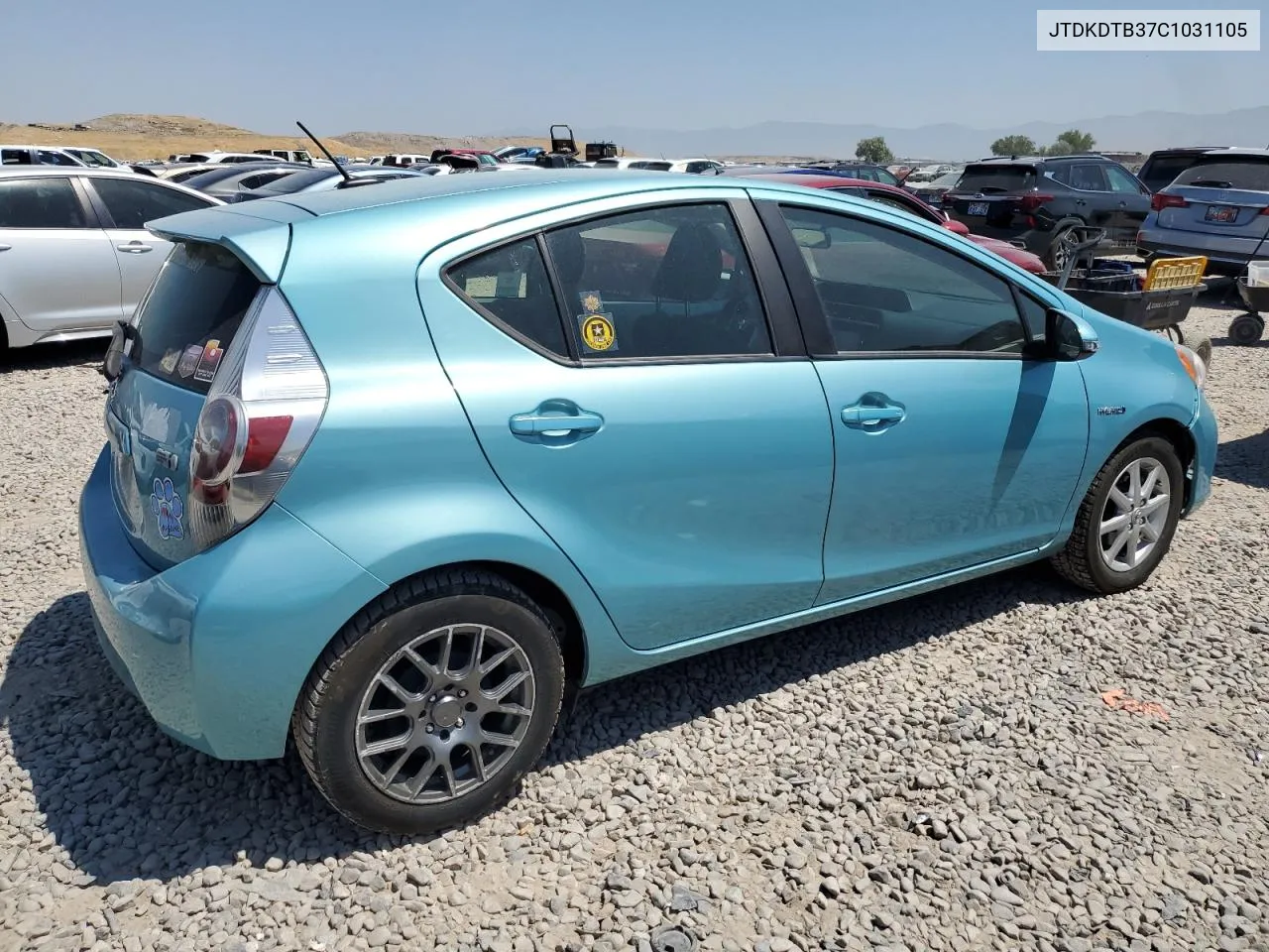 2012 Toyota Prius C VIN: JTDKDTB37C1031105 Lot: 62623344