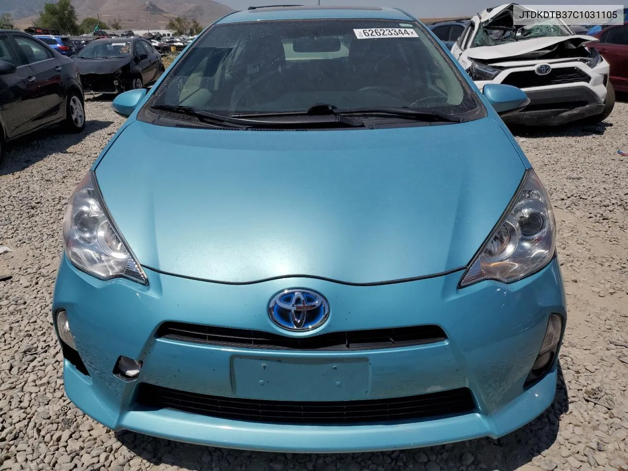 2012 Toyota Prius C VIN: JTDKDTB37C1031105 Lot: 62623344