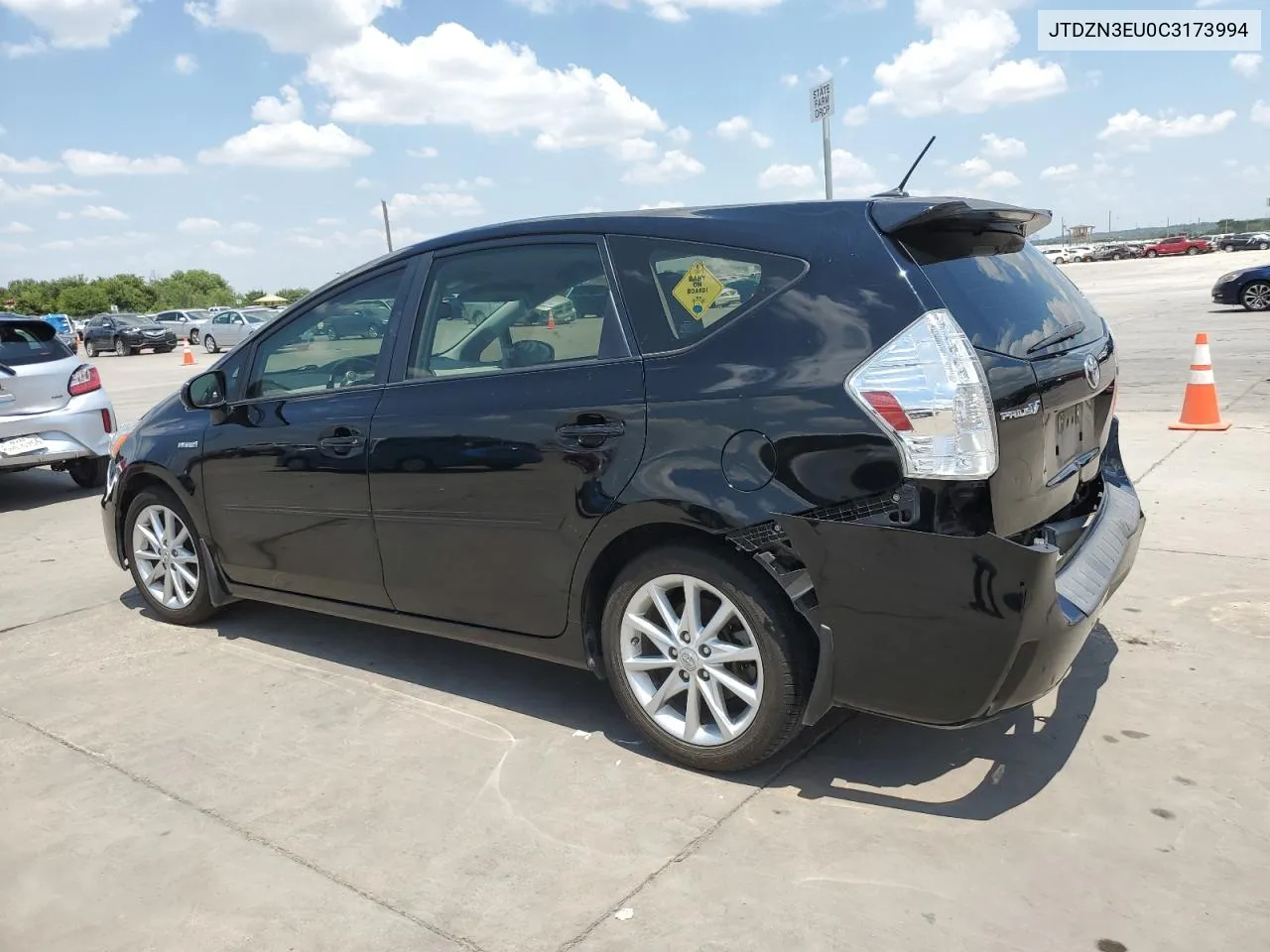 2012 Toyota Prius V VIN: JTDZN3EU0C3173994 Lot: 62646104