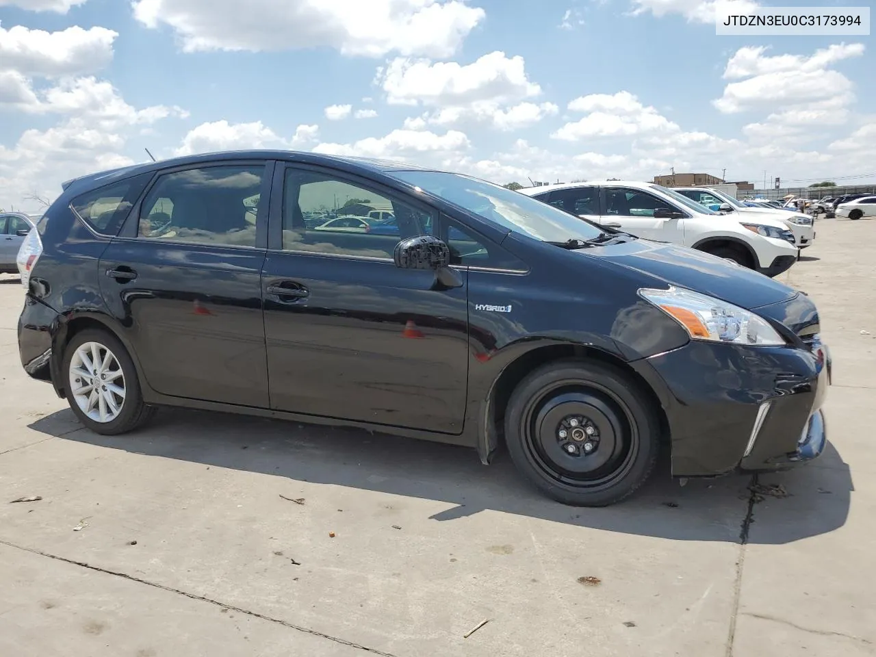 2012 Toyota Prius V VIN: JTDZN3EU0C3173994 Lot: 62646104