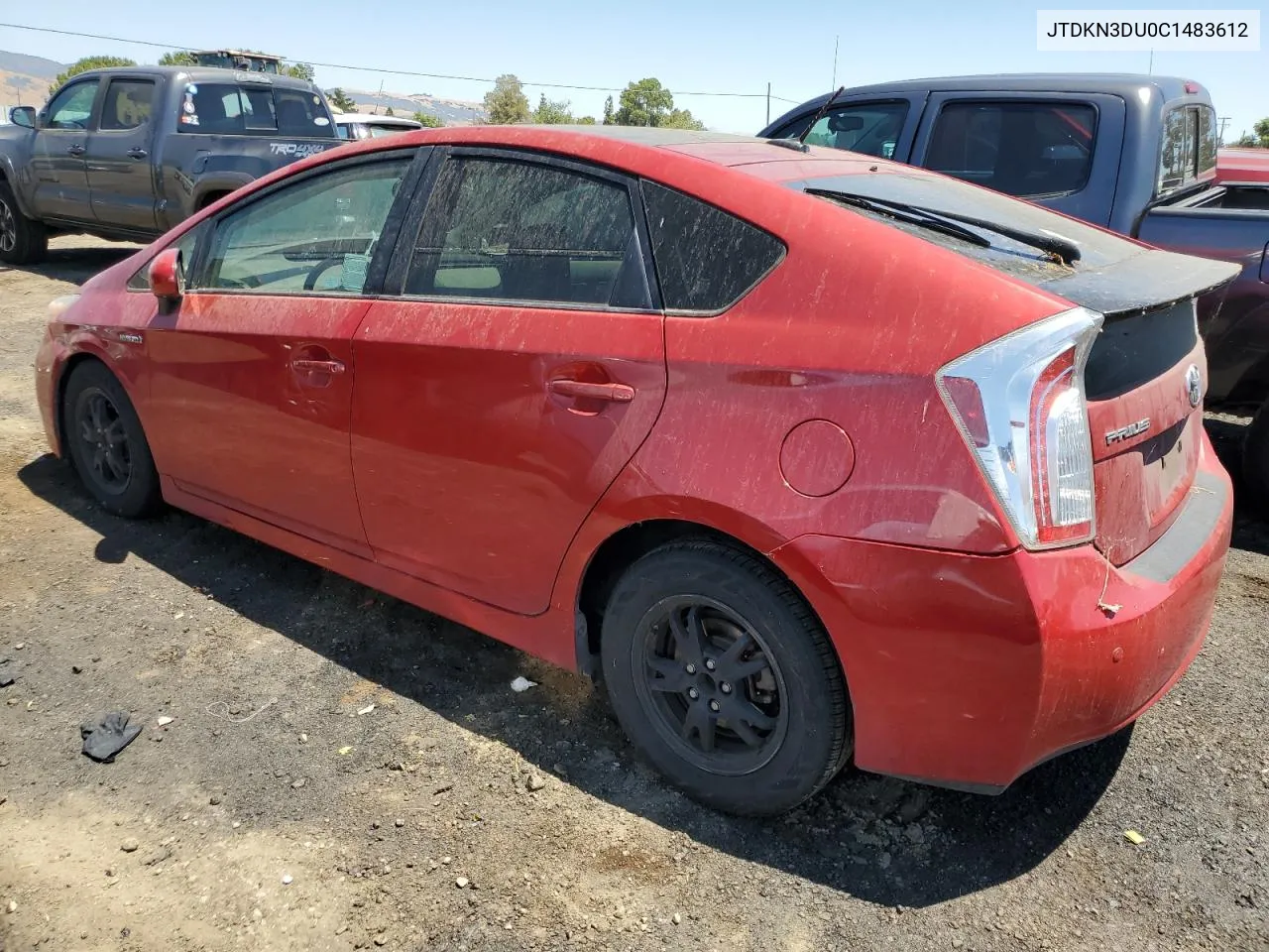 JTDKN3DU0C1483612 2012 Toyota Prius