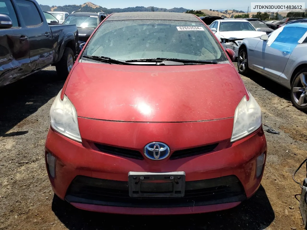 JTDKN3DU0C1483612 2012 Toyota Prius