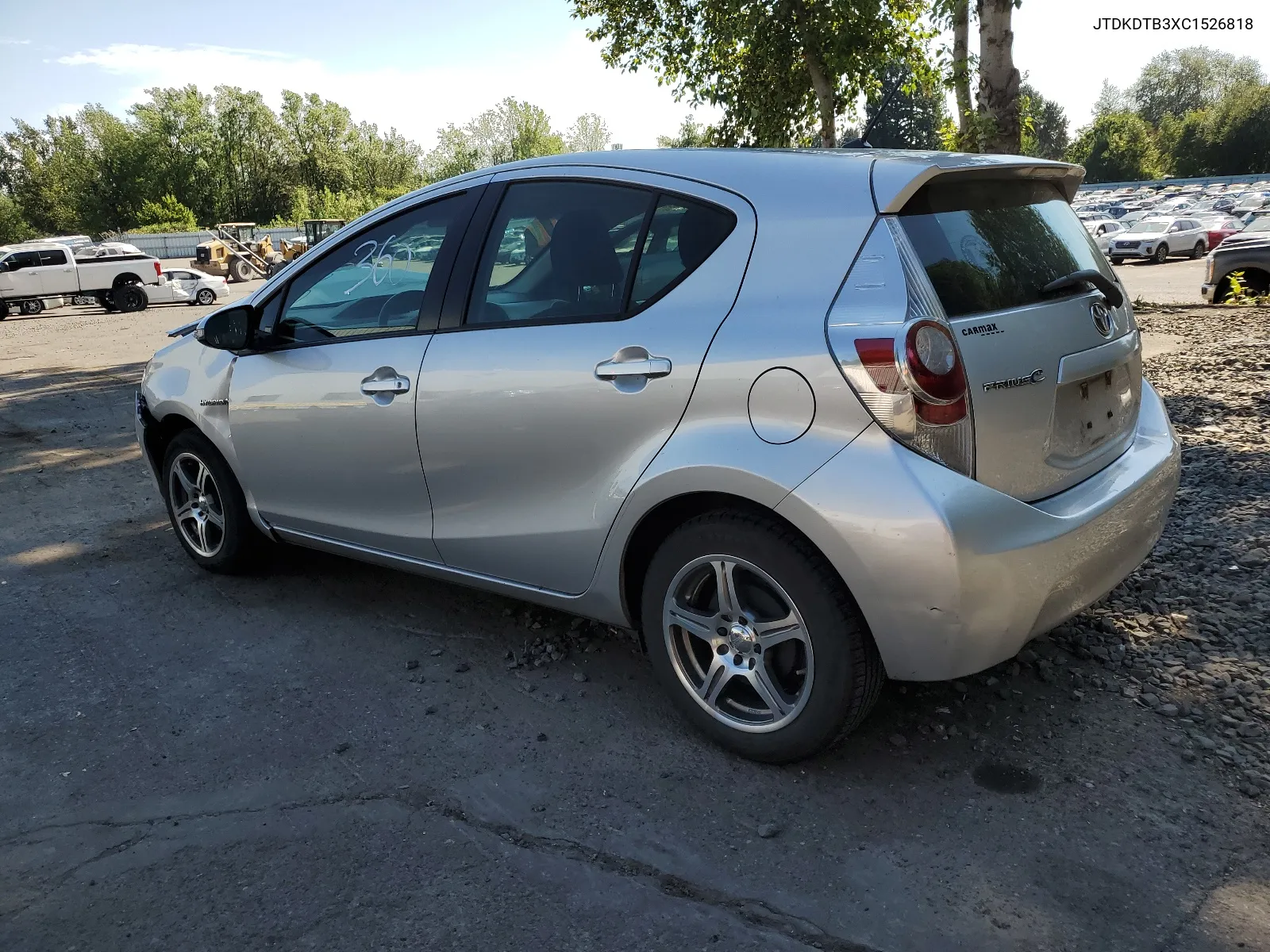 2012 Toyota Prius C VIN: JTDKDTB3XC1526818 Lot: 63459374