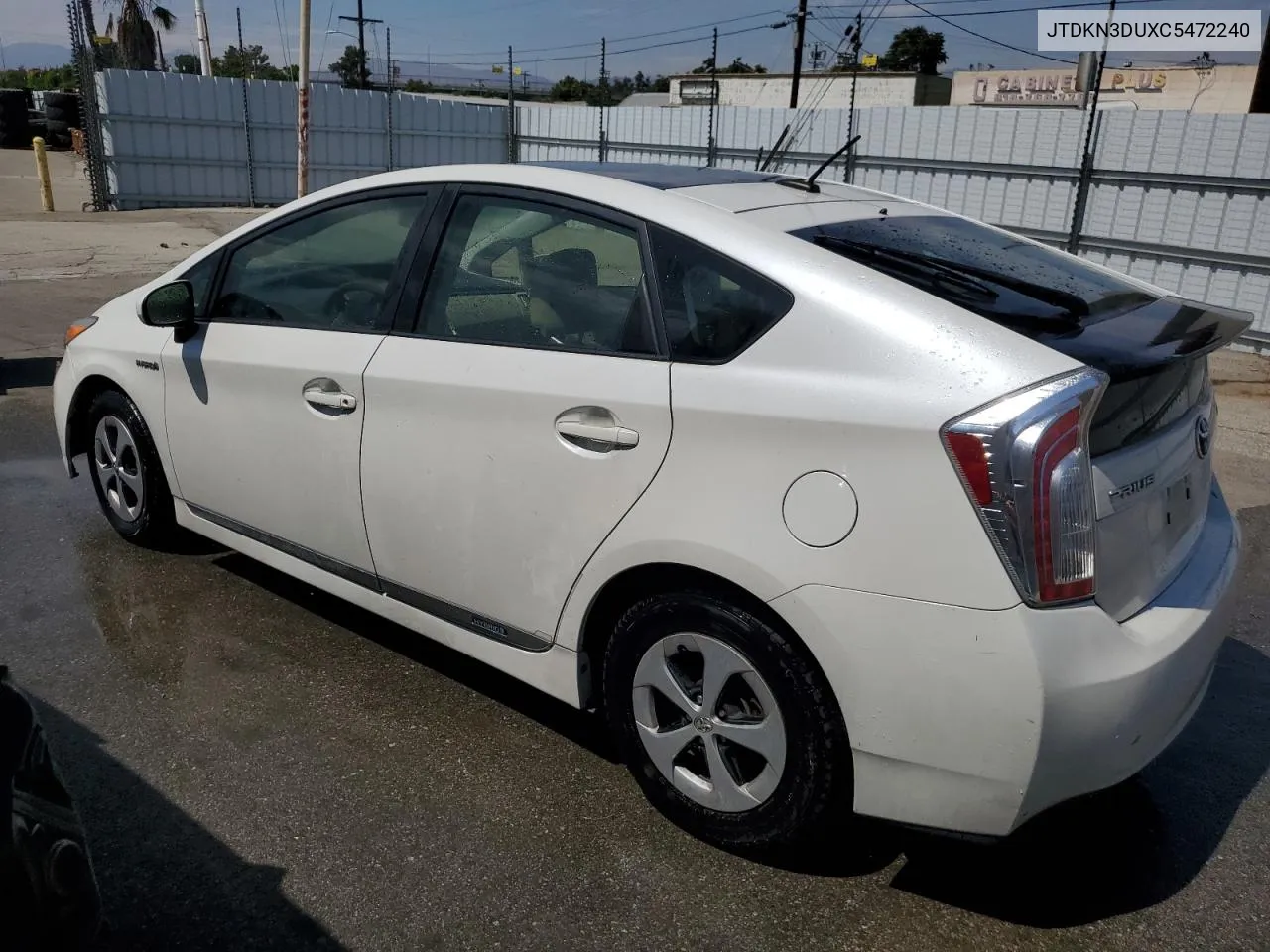 2012 Toyota Prius VIN: JTDKN3DUXC5472240 Lot: 63627724