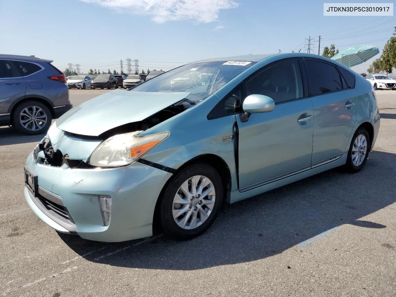 2012 Toyota Prius Plug-In VIN: JTDKN3DP5C3010917 Lot: 64097024