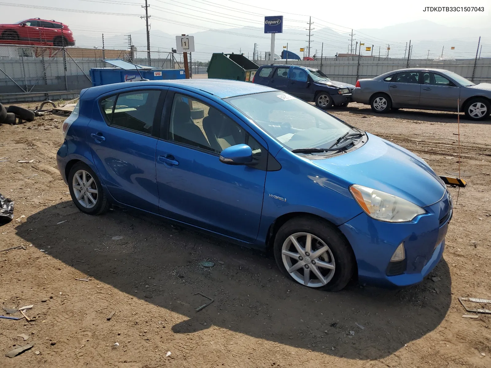 JTDKDTB33C1507043 2012 Toyota Prius C