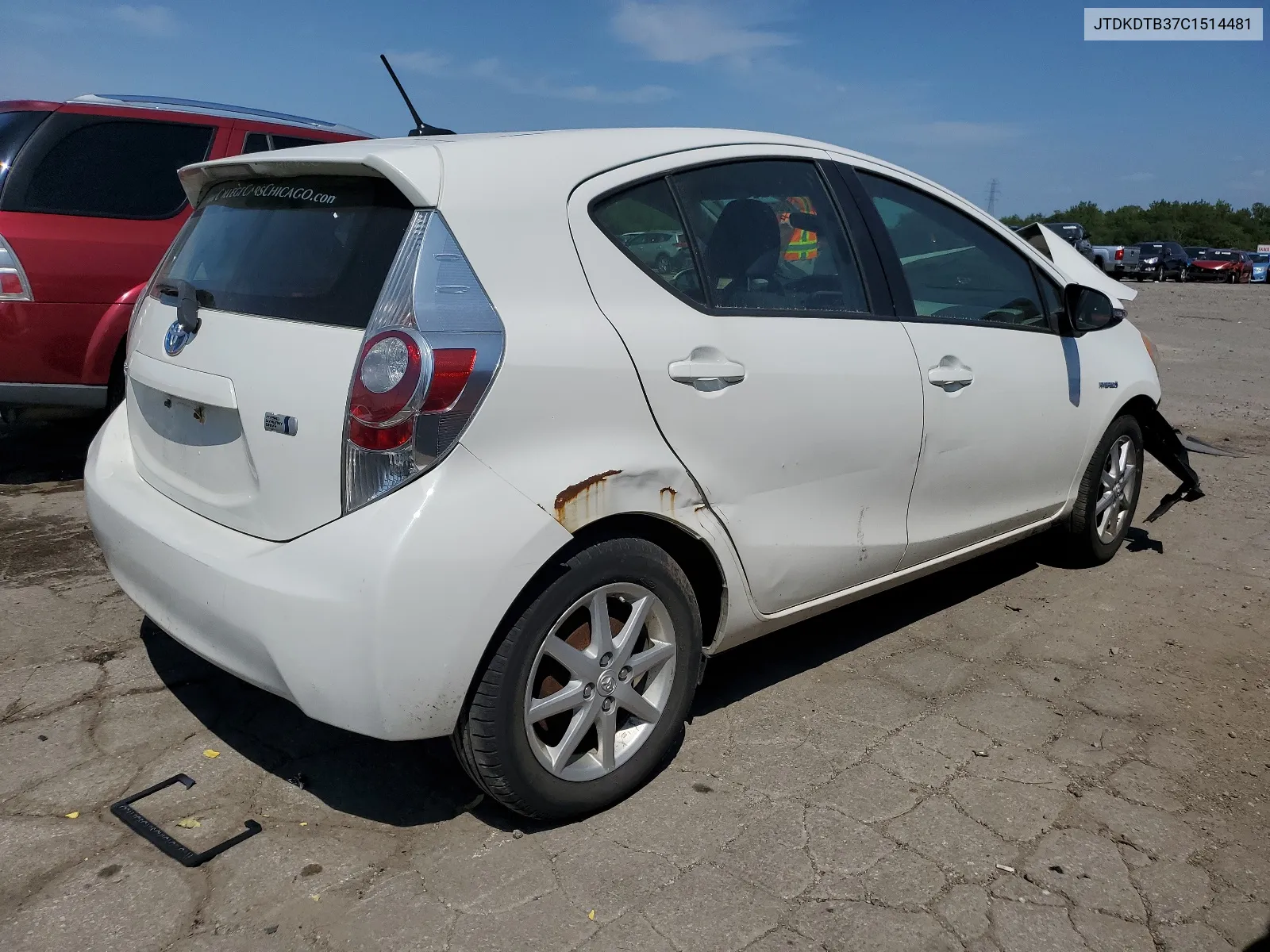 2012 Toyota Prius C VIN: JTDKDTB37C1514481 Lot: 66375024