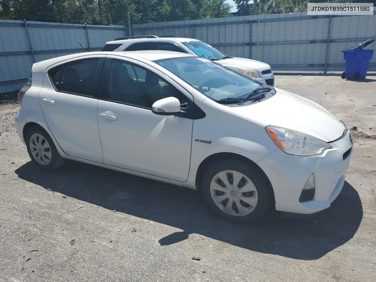 2012 Toyota Prius C VIN: JTDKDTB35C1511580 Lot: 66409734