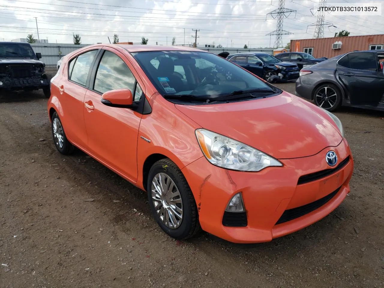 2012 Toyota Prius C VIN: JTDKDTB33C1013572 Lot: 67331154