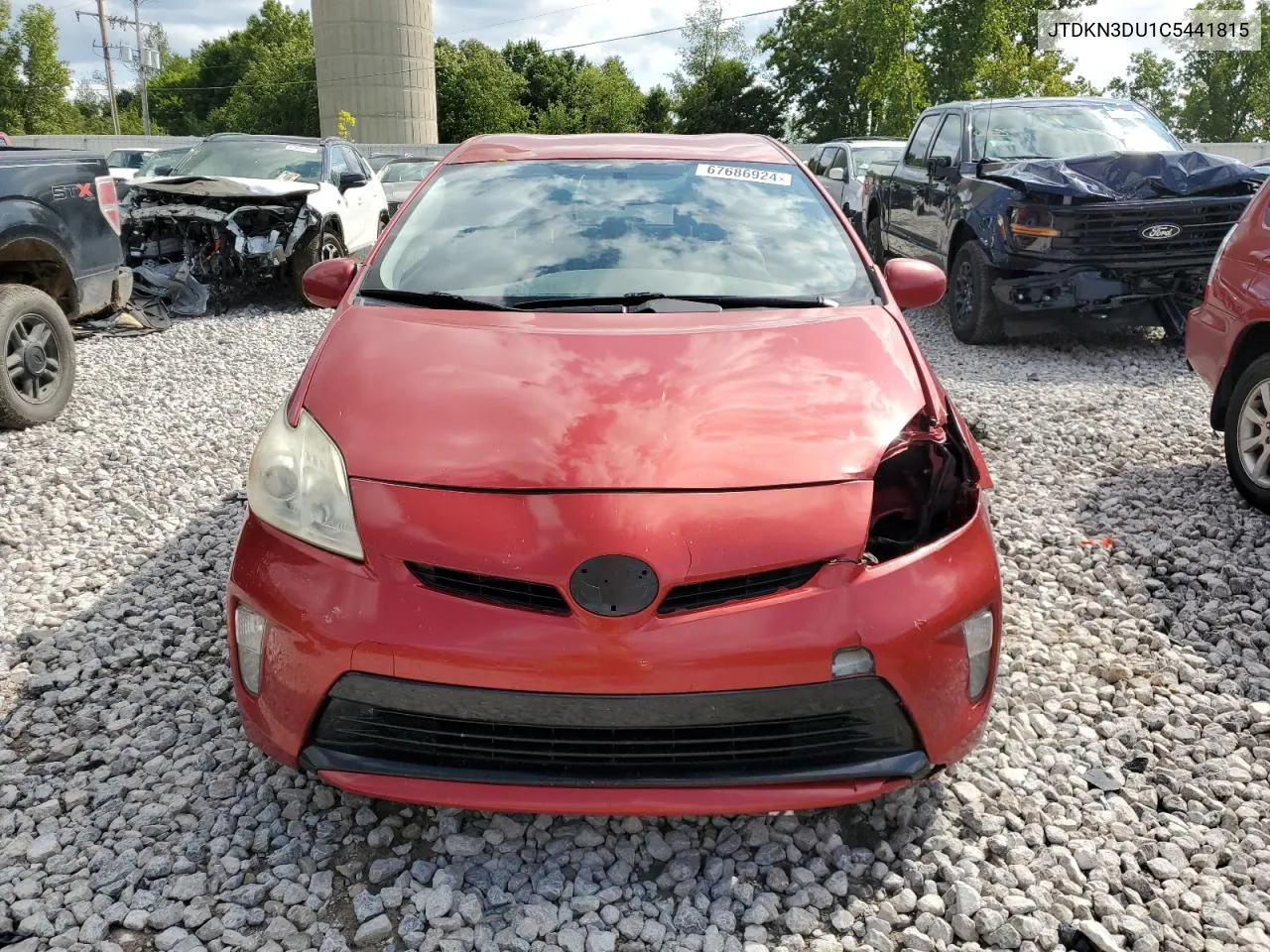 2012 Toyota Prius VIN: JTDKN3DU1C5441815 Lot: 67686924