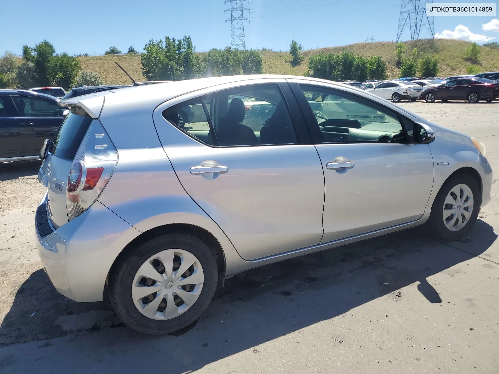 2012 Toyota Prius C VIN: JTDKDTB36C1014859 Lot: 67728204