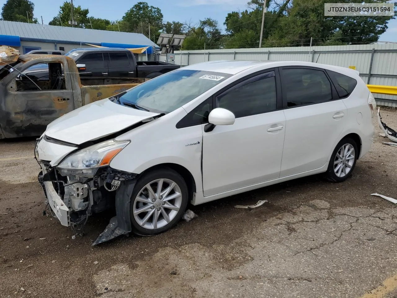 2012 Toyota Prius V VIN: JTDZN3EU6C3151594 Lot: 67745654