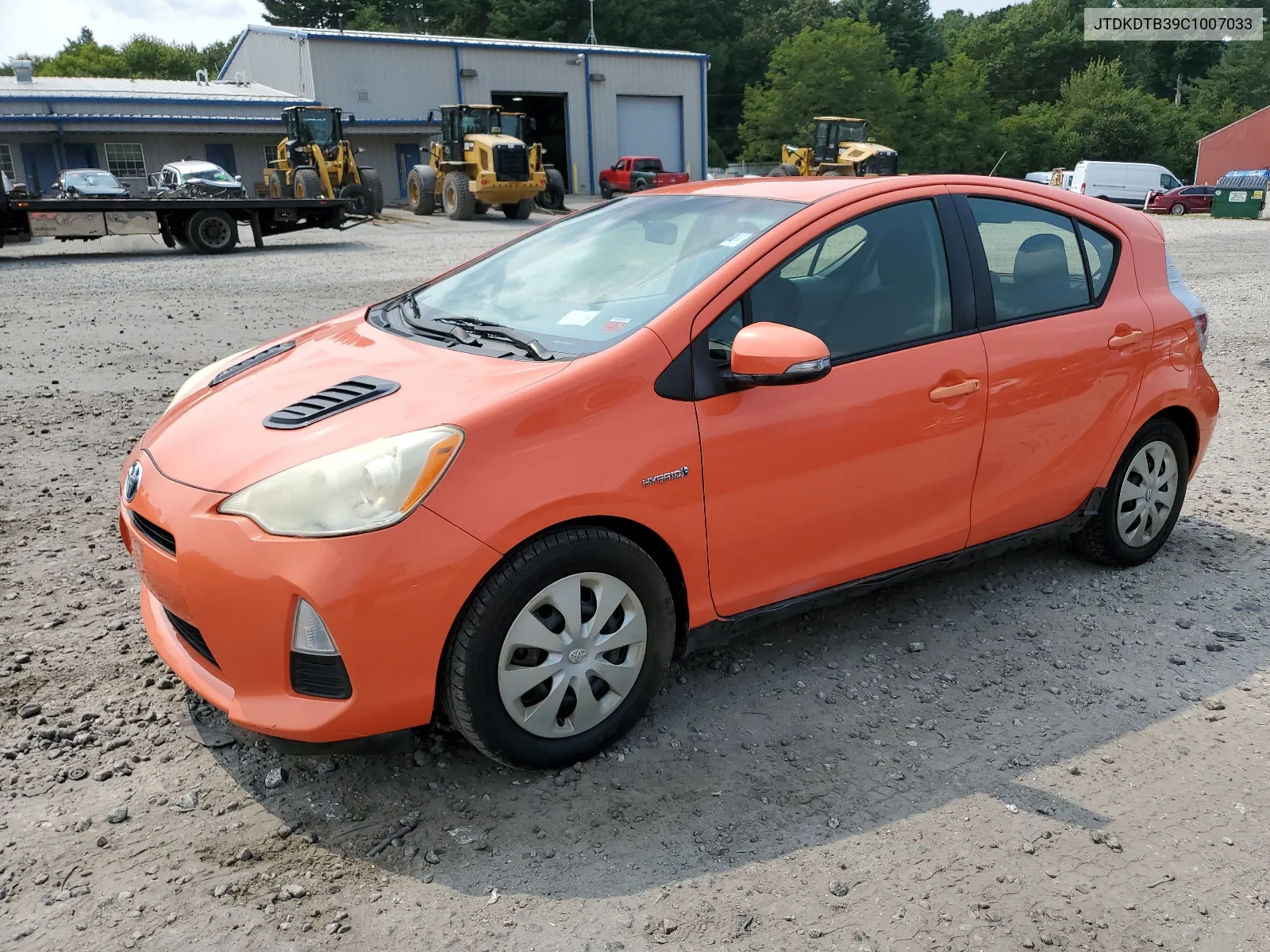 2012 Toyota Prius C VIN: JTDKDTB39C1007033 Lot: 67784884