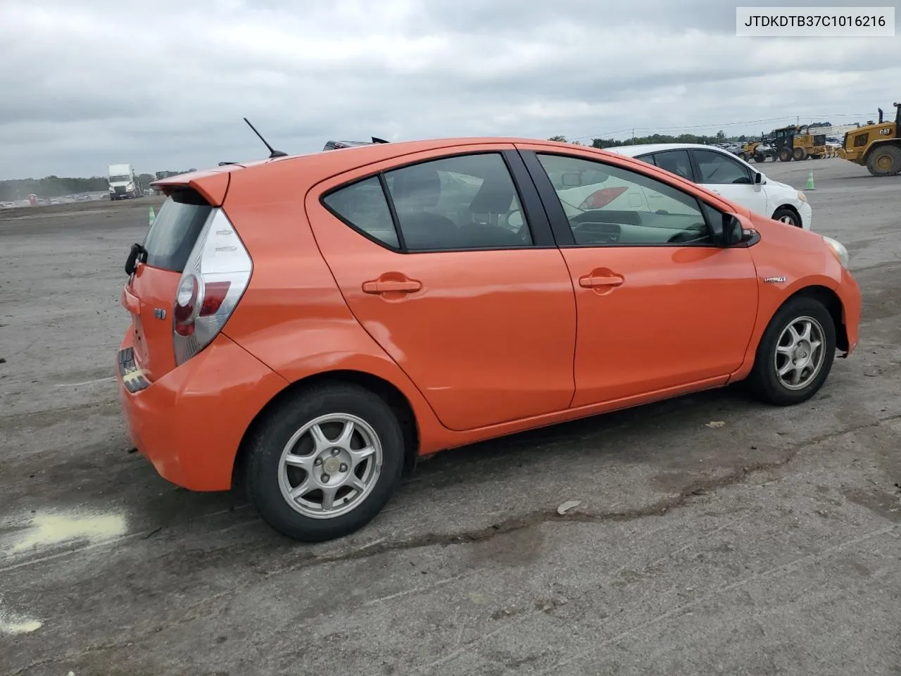 2012 Toyota Prius C VIN: JTDKDTB37C1016216 Lot: 68021714