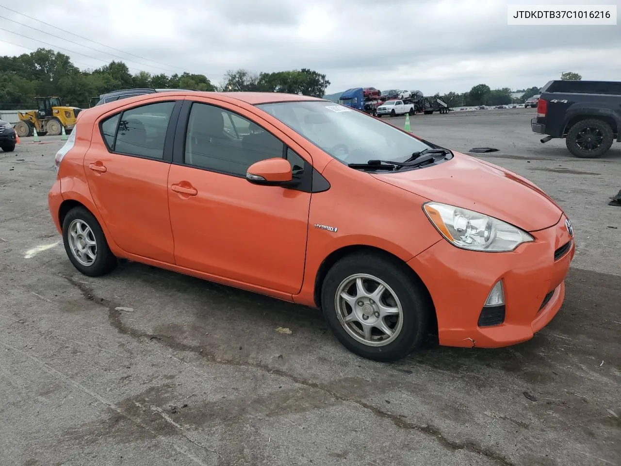 2012 Toyota Prius C VIN: JTDKDTB37C1016216 Lot: 68021714