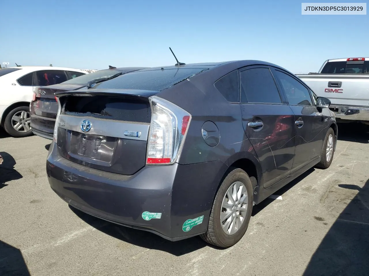 2012 Toyota Prius Plug-In VIN: JTDKN3DP5C3013929 Lot: 68329714