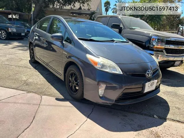 JTDKN3DU5C1597413 2012 Toyota Prius