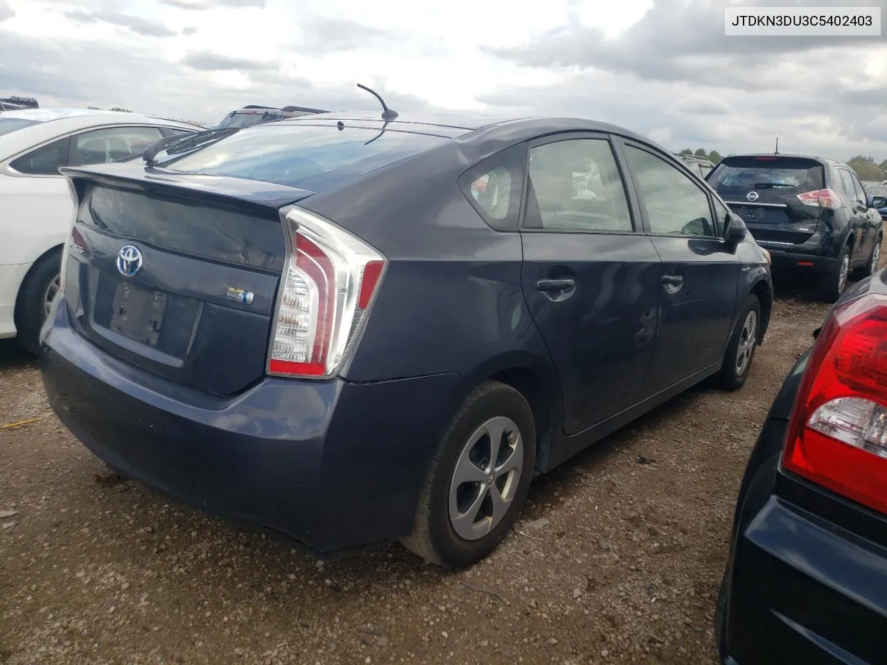 JTDKN3DU3C5402403 2012 Toyota Prius