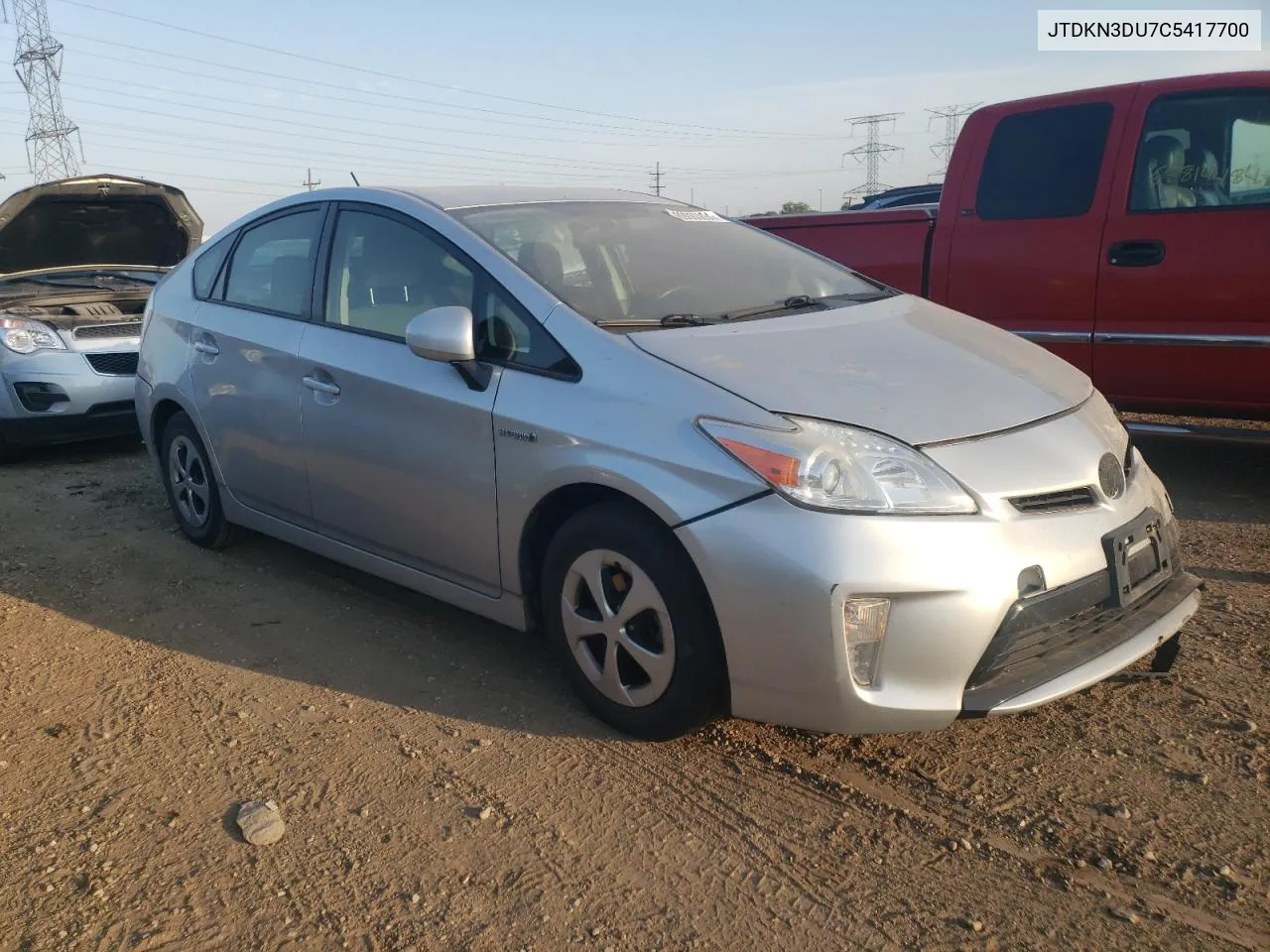 JTDKN3DU7C5417700 2012 Toyota Prius