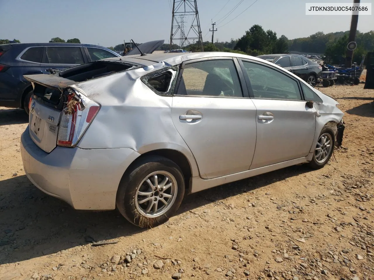 JTDKN3DU0C5407686 2012 Toyota Prius