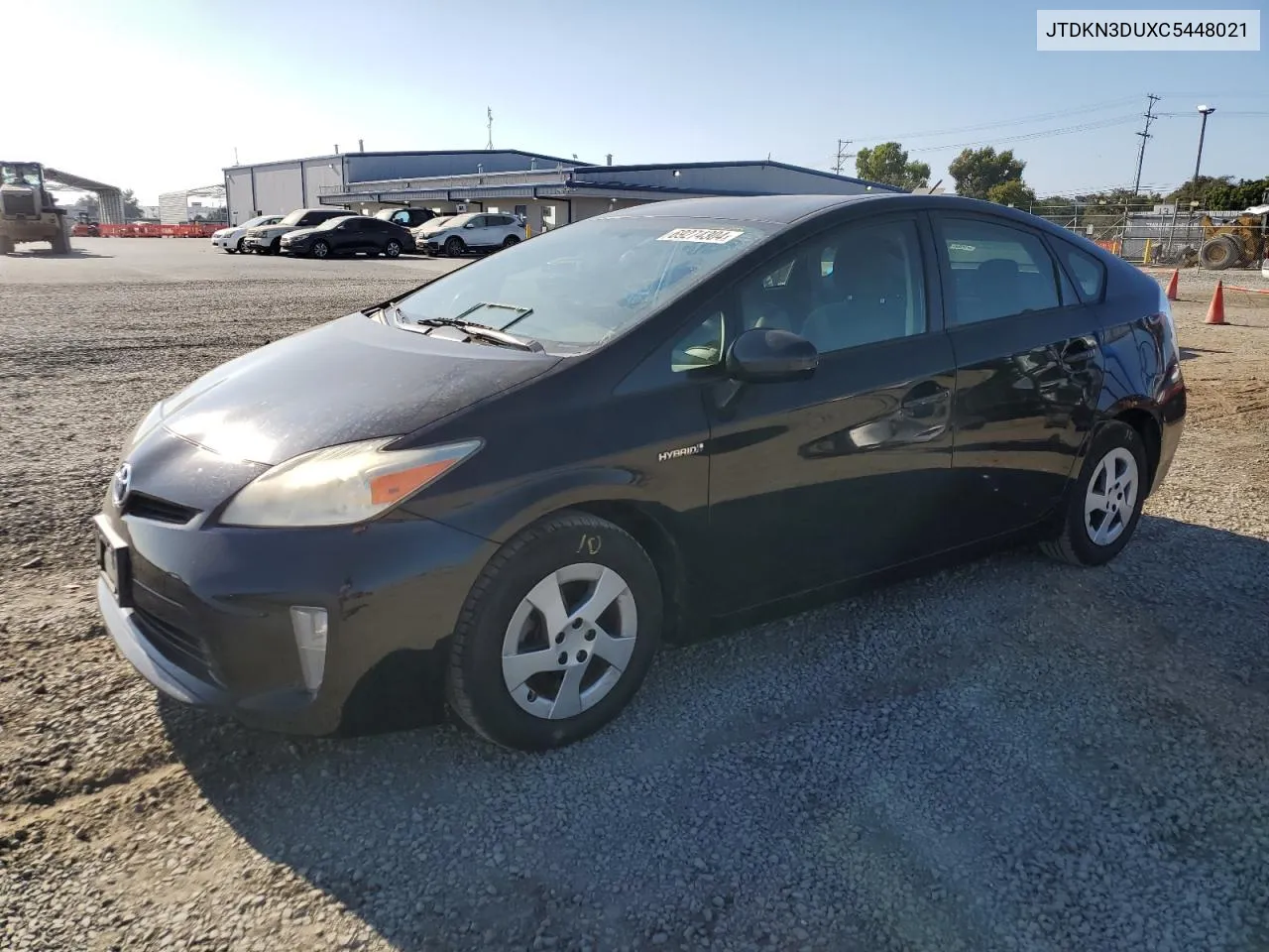 JTDKN3DUXC5448021 2012 Toyota Prius