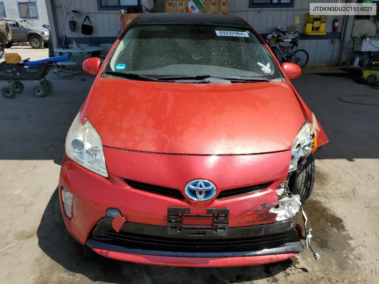 2012 Toyota Prius VIN: JTDKN3DU2C1514021 Lot: 69292964