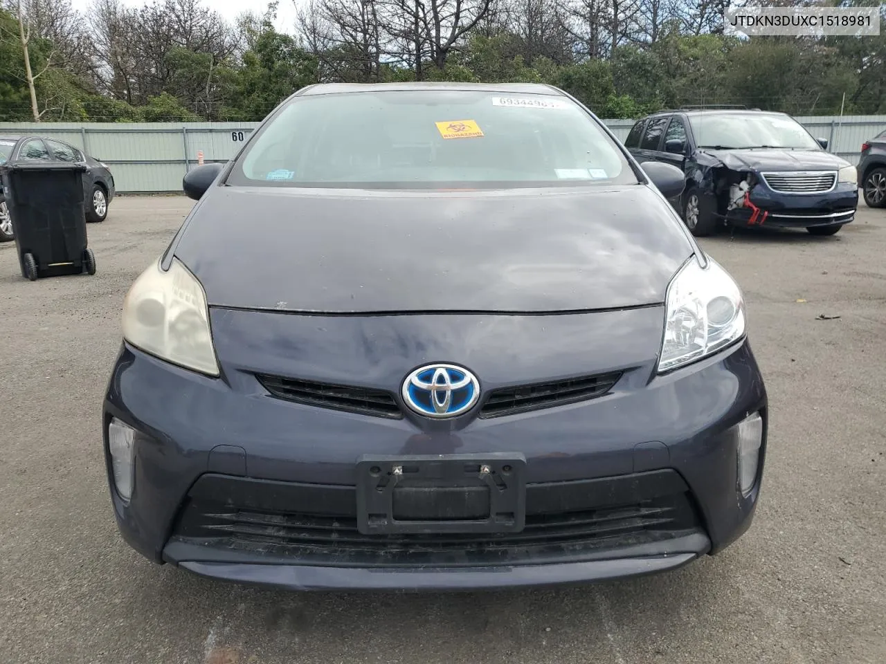 2012 Toyota Prius VIN: JTDKN3DUXC1518981 Lot: 69344984