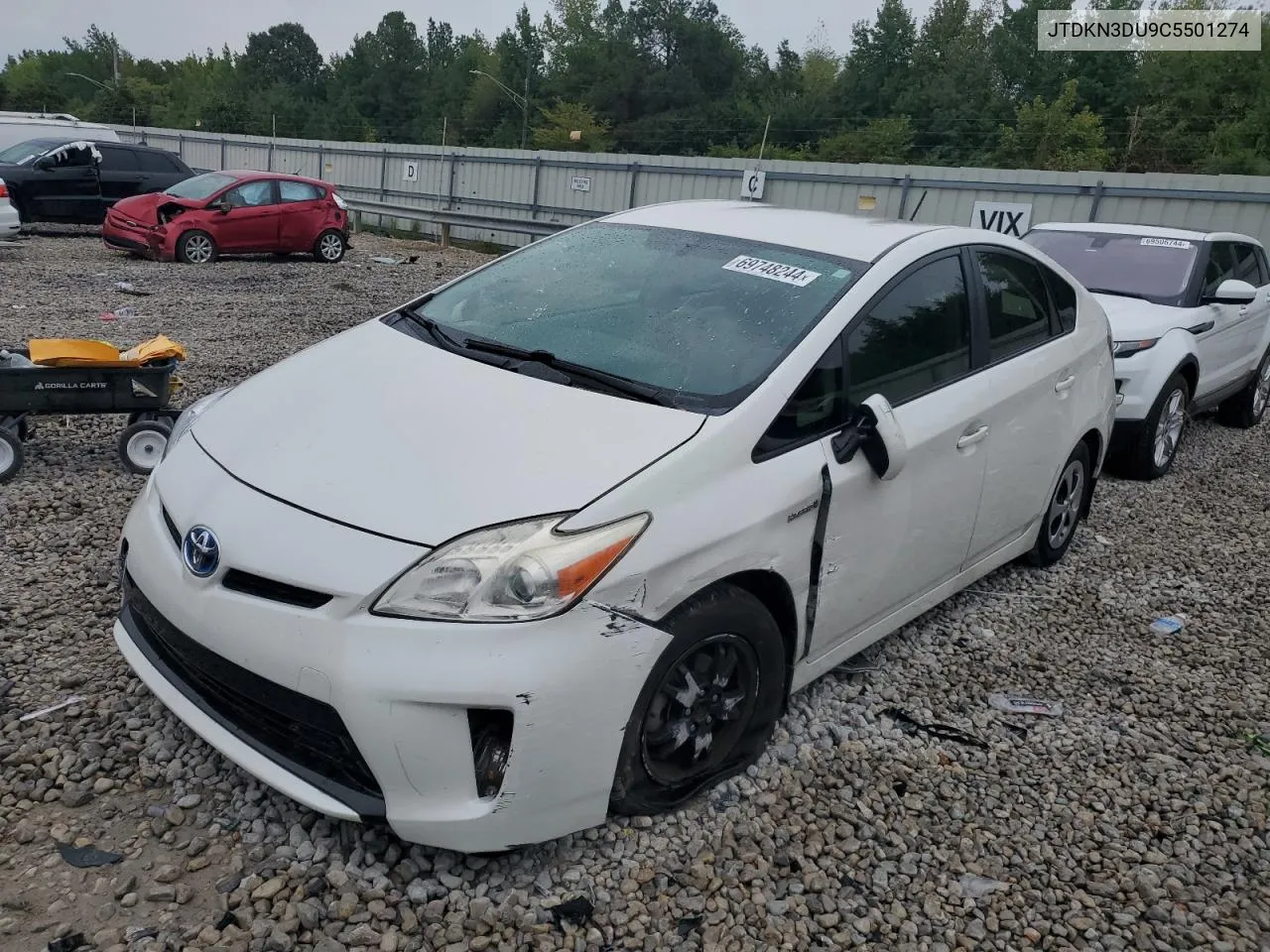 JTDKN3DU9C5501274 2012 Toyota Prius