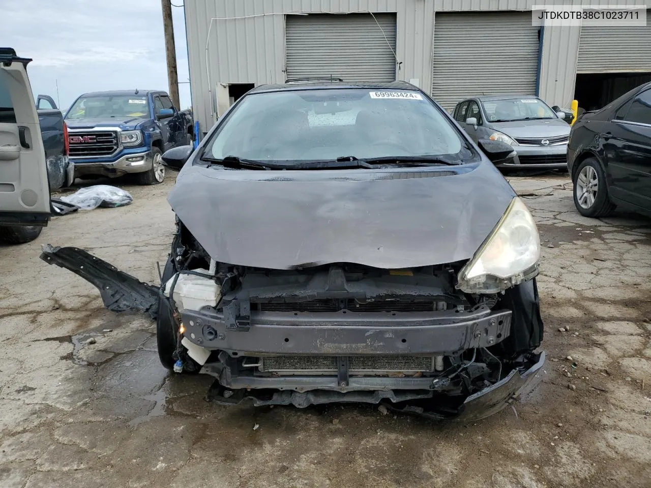 2012 Toyota Prius C VIN: JTDKDTB38C1023711 Lot: 69963424