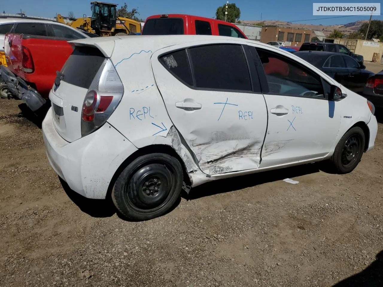 JTDKDTB34C1505009 2012 Toyota Prius C