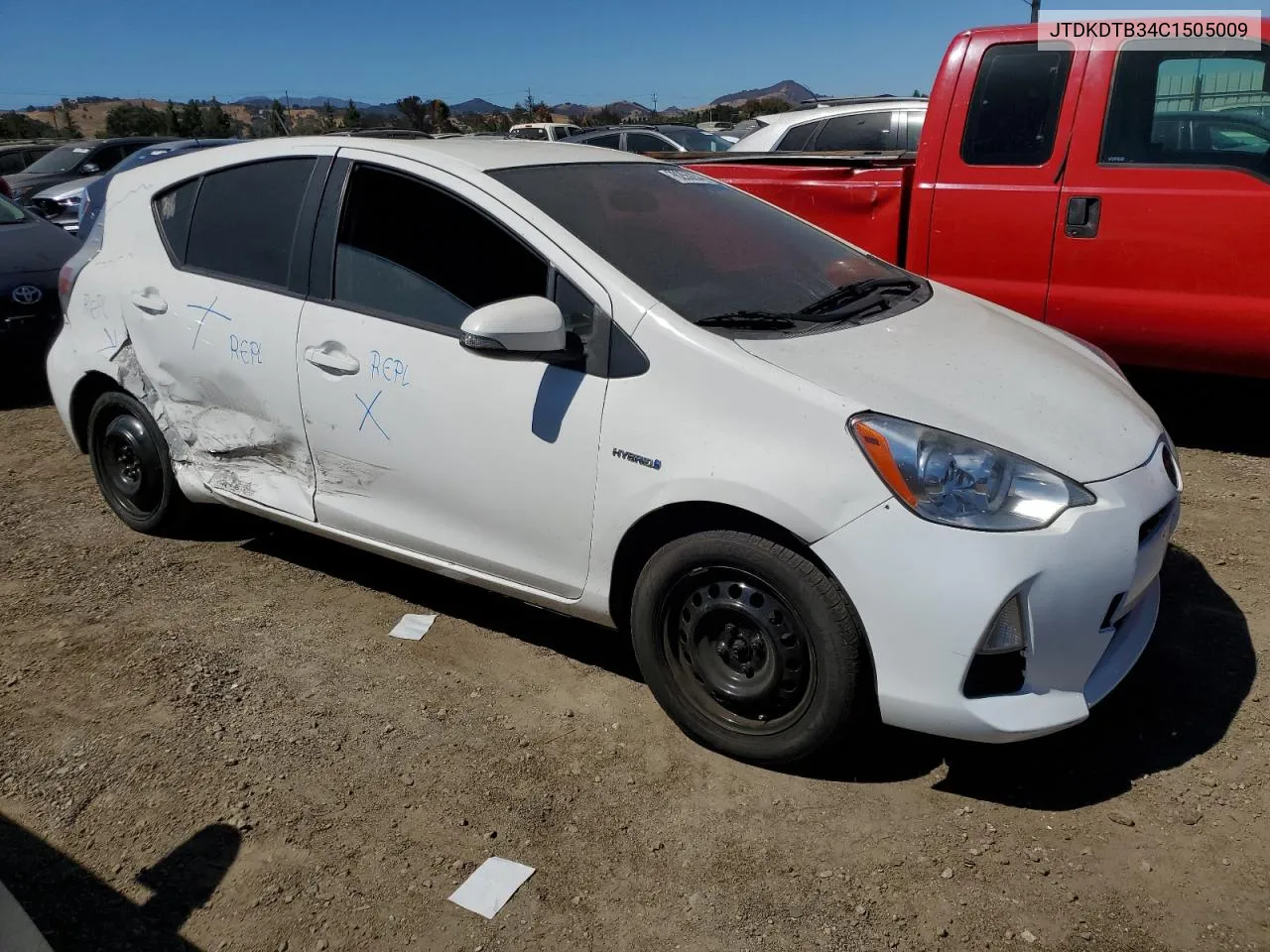 JTDKDTB34C1505009 2012 Toyota Prius C