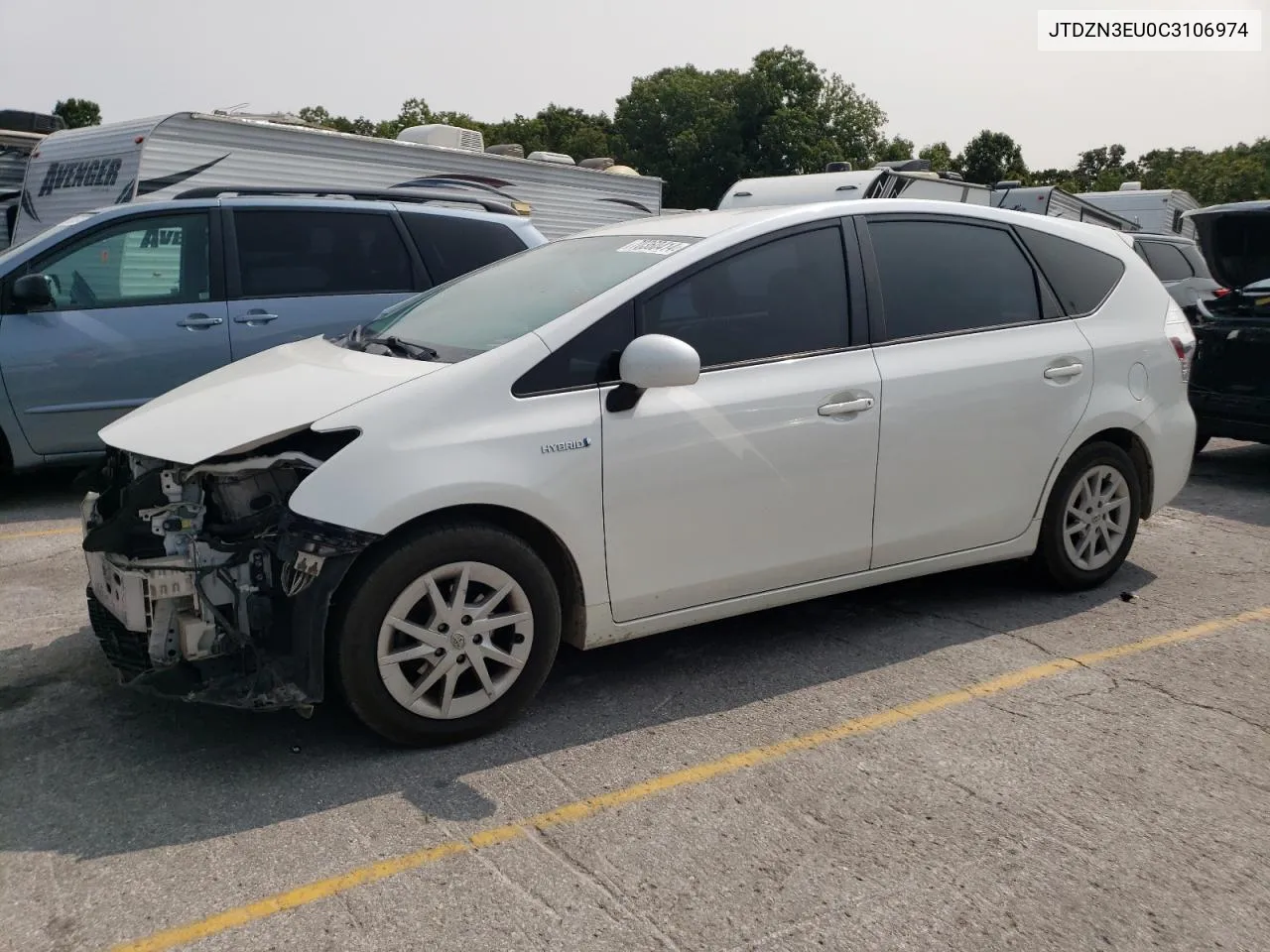 2012 Toyota Prius V VIN: JTDZN3EU0C3106974 Lot: 70360414