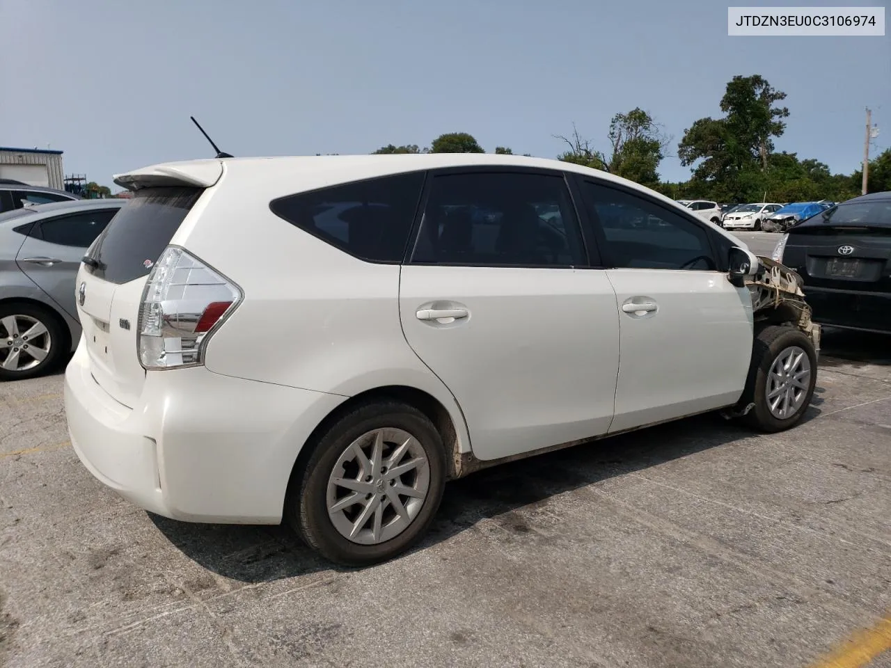 2012 Toyota Prius V VIN: JTDZN3EU0C3106974 Lot: 70360414