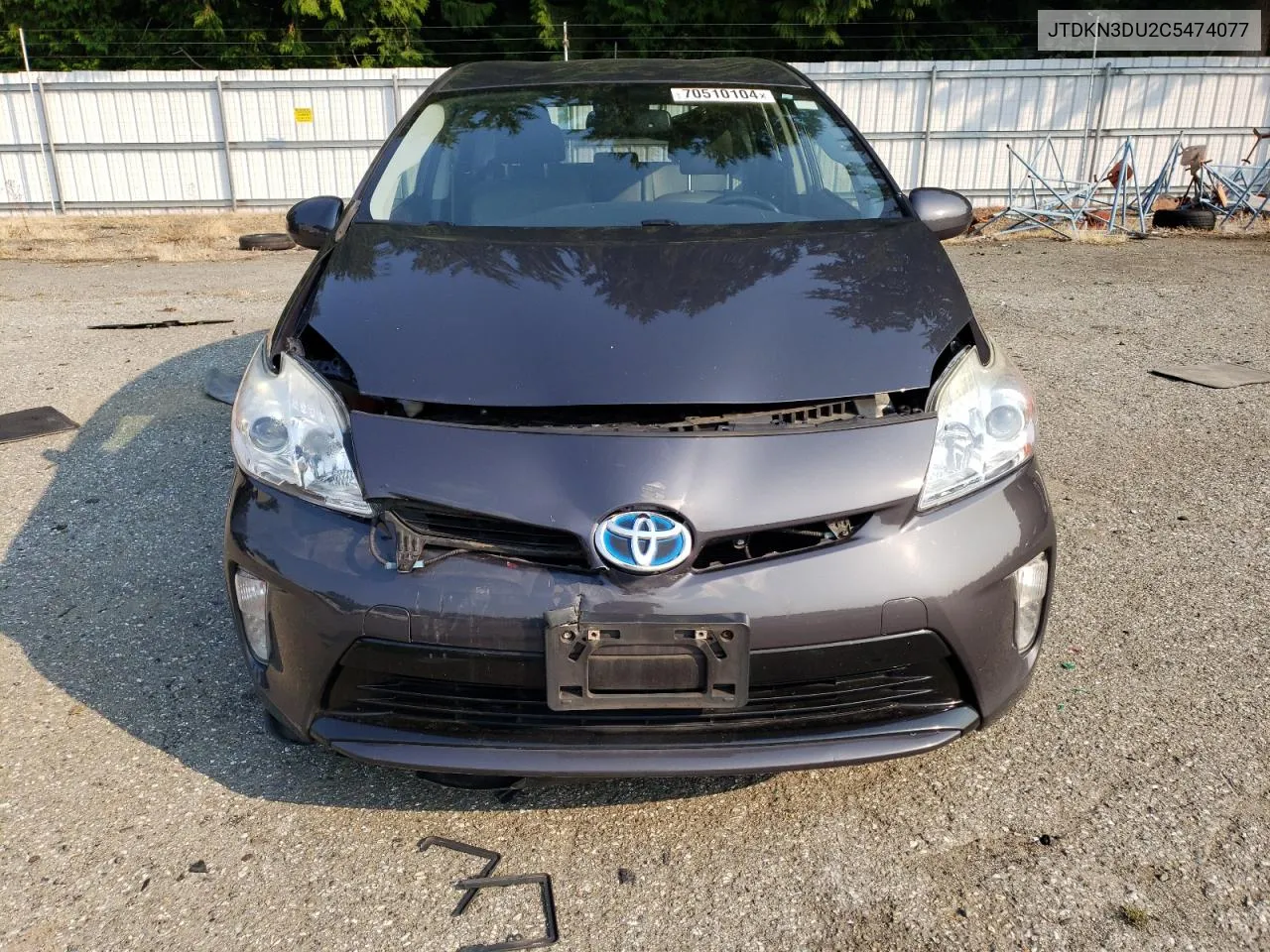 2012 Toyota Prius VIN: JTDKN3DU2C5474077 Lot: 70510104