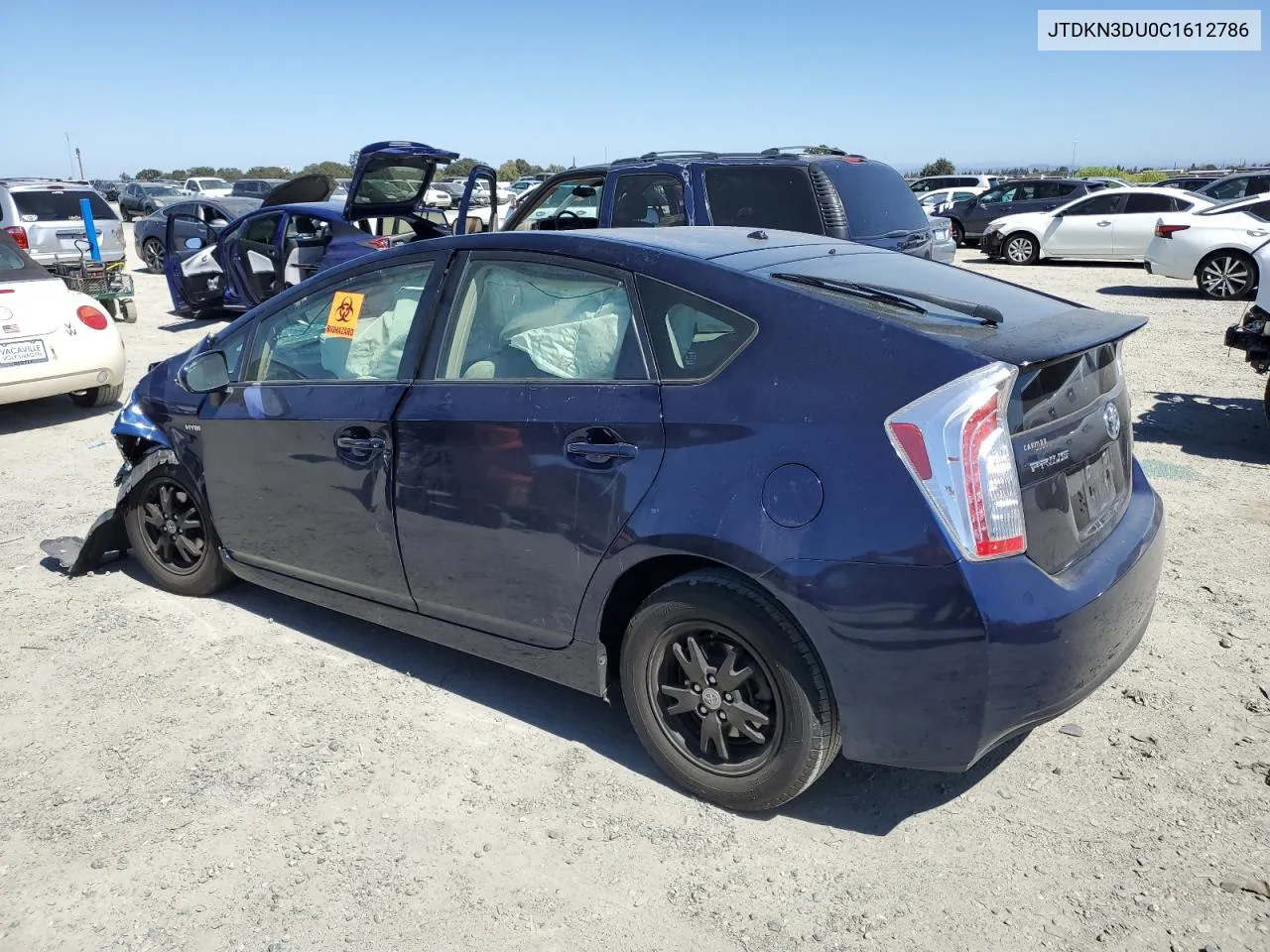 2012 Toyota Prius VIN: JTDKN3DU0C1612786 Lot: 70931244