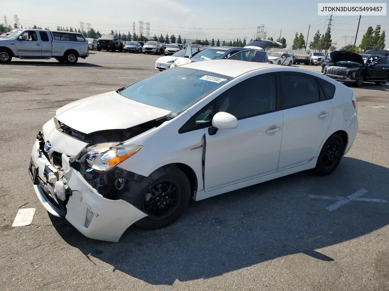 2012 Toyota Prius VIN: JTDKN3DU5C5499457 Lot: 71073104