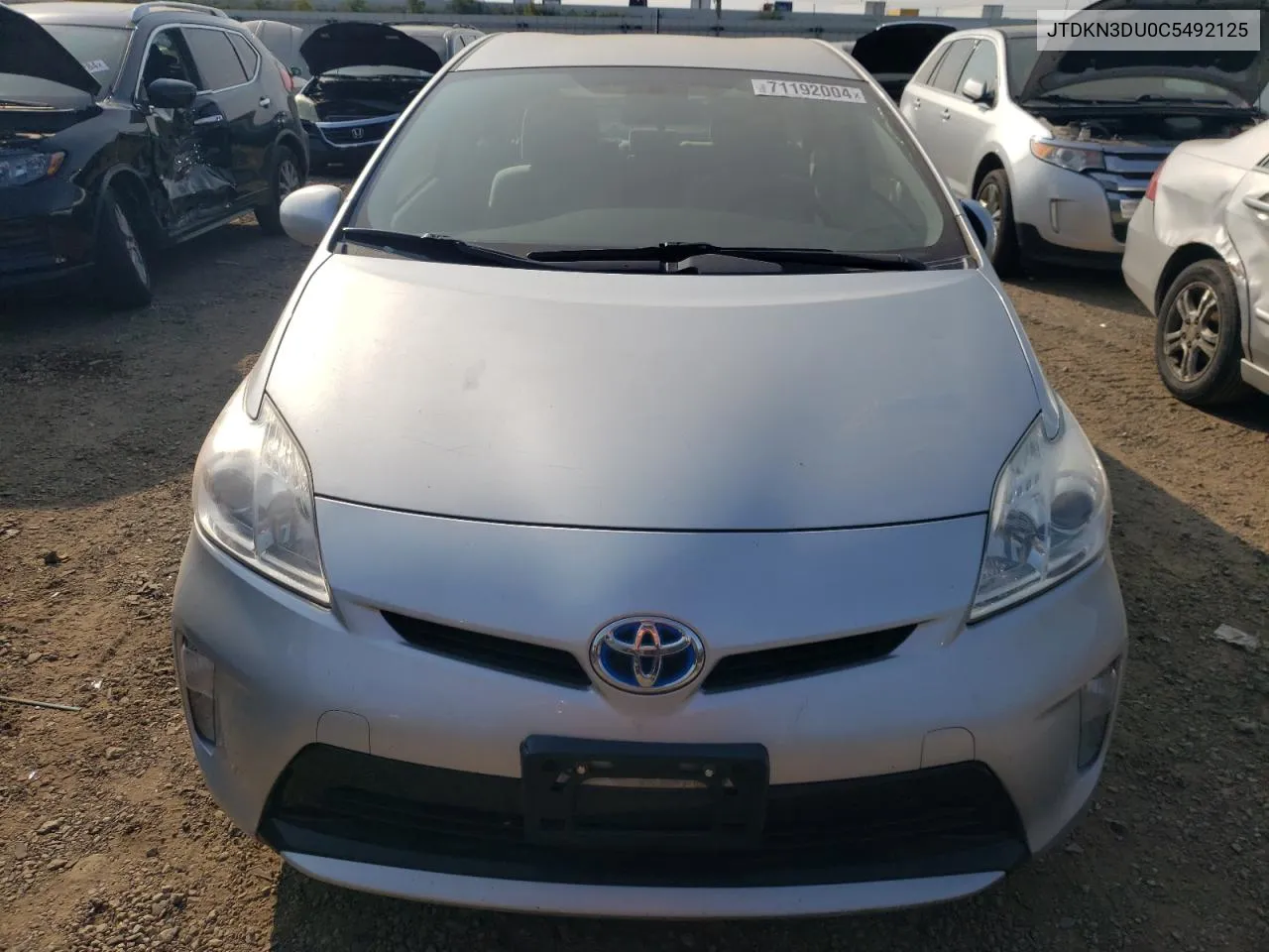 2012 Toyota Prius VIN: JTDKN3DU0C5492125 Lot: 71192004