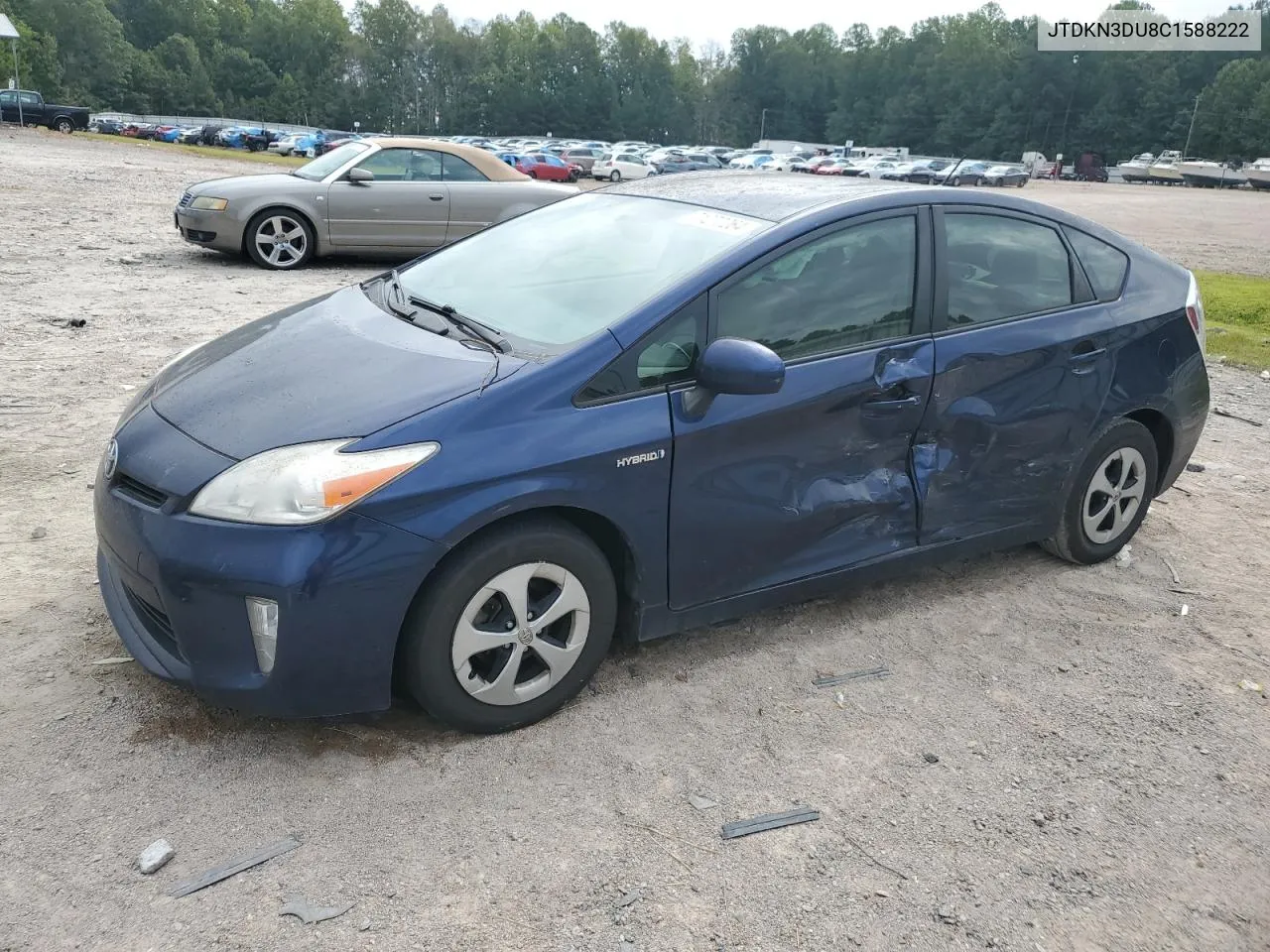 2012 Toyota Prius VIN: JTDKN3DU8C1588222 Lot: 71277264