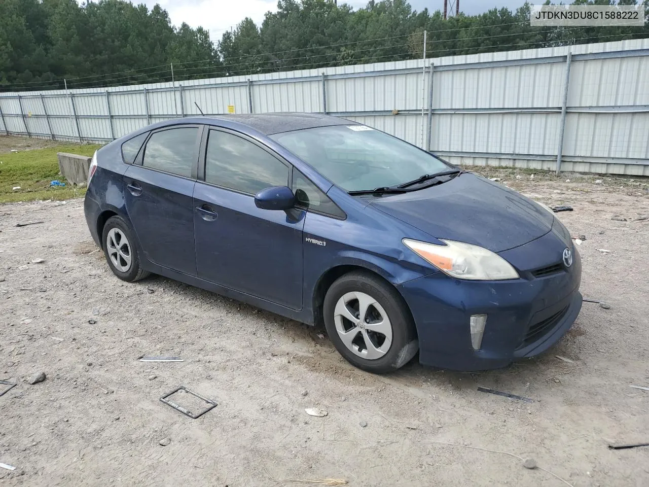 2012 Toyota Prius VIN: JTDKN3DU8C1588222 Lot: 71277264