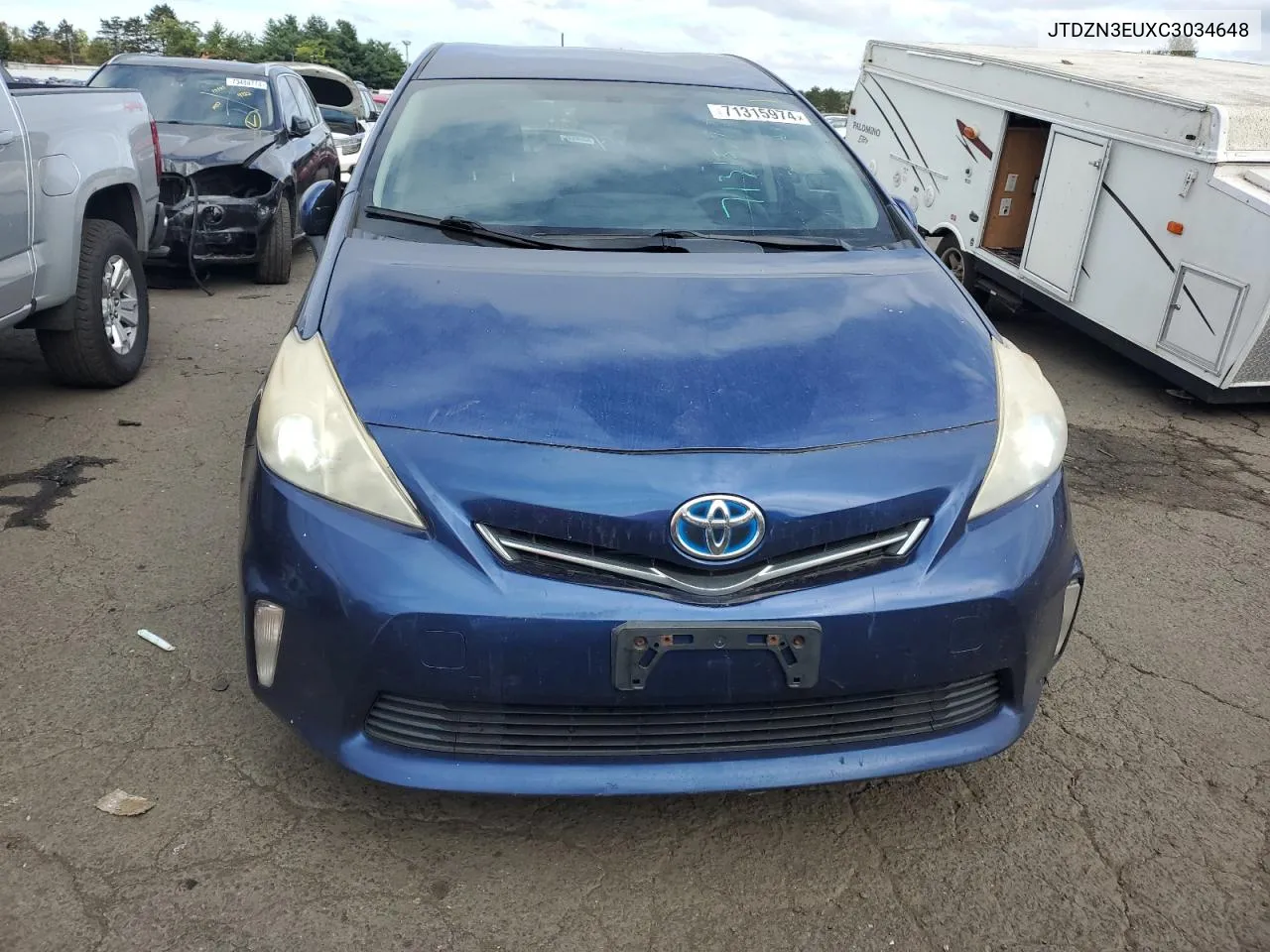 2012 Toyota Prius V VIN: JTDZN3EUXC3034648 Lot: 71315974