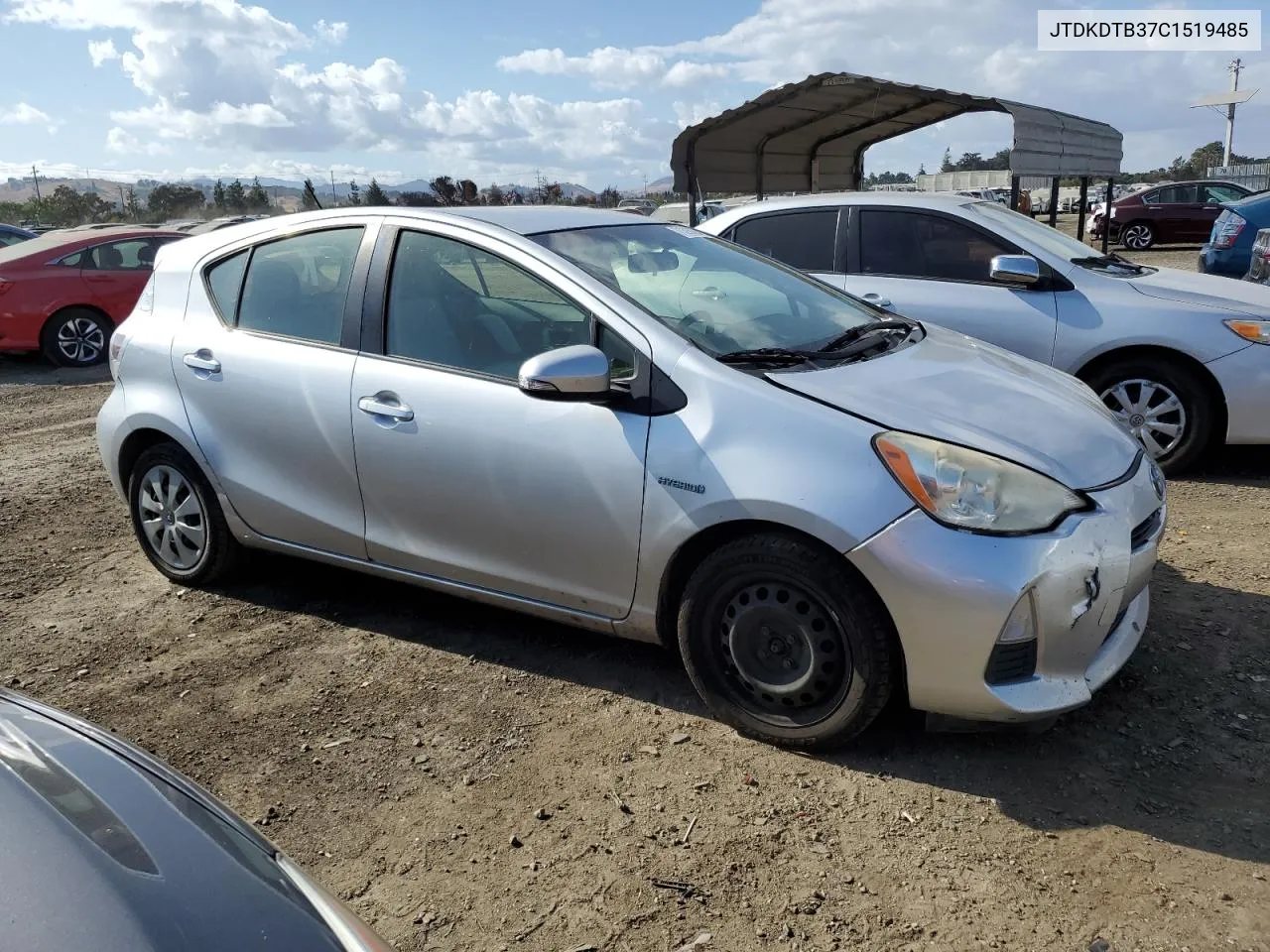 2012 Toyota Prius C VIN: JTDKDTB37C1519485 Lot: 71393124