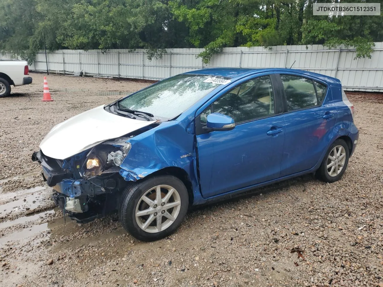 JTDKDTB36C1512351 2012 Toyota Prius C