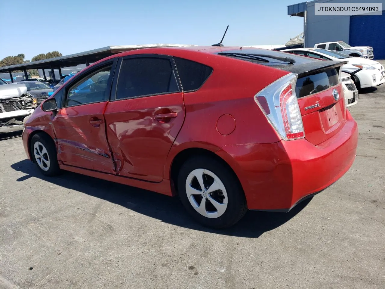 2012 Toyota Prius VIN: JTDKN3DU1C5494093 Lot: 71435254