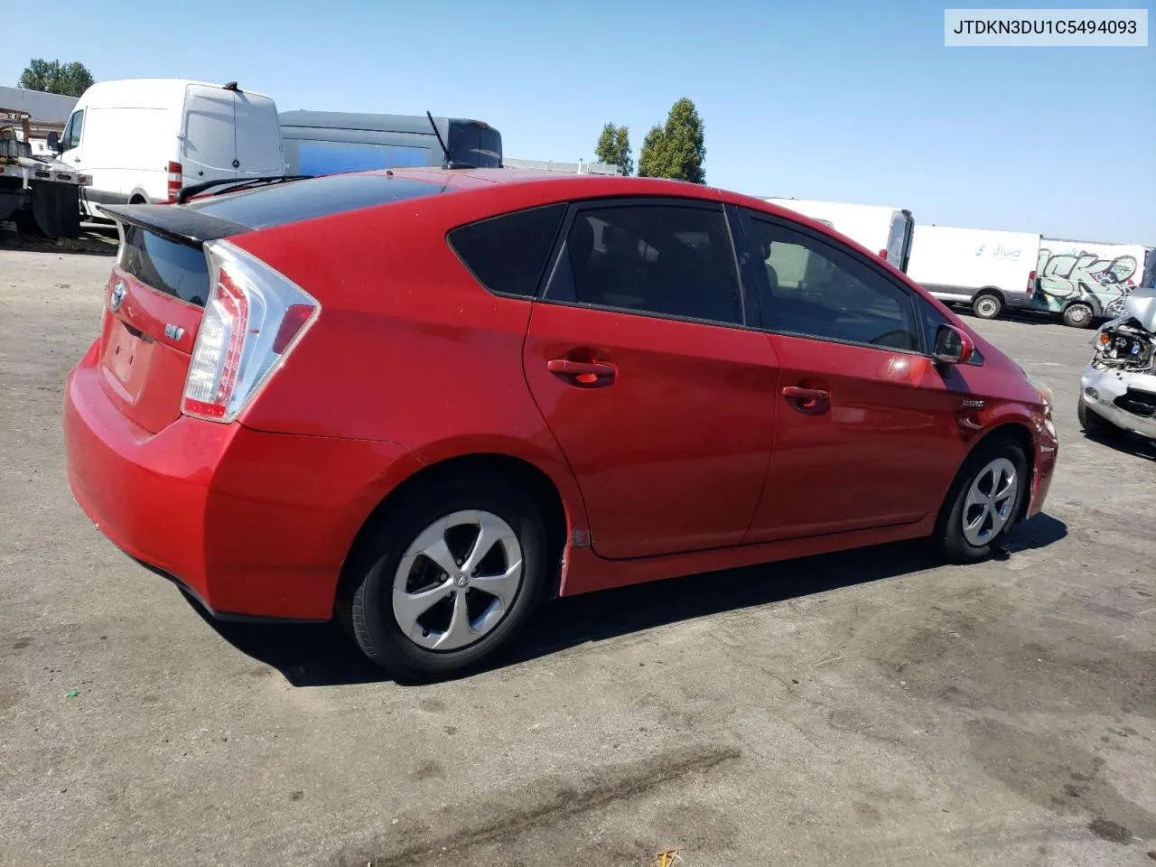 2012 Toyota Prius VIN: JTDKN3DU1C5494093 Lot: 71435254