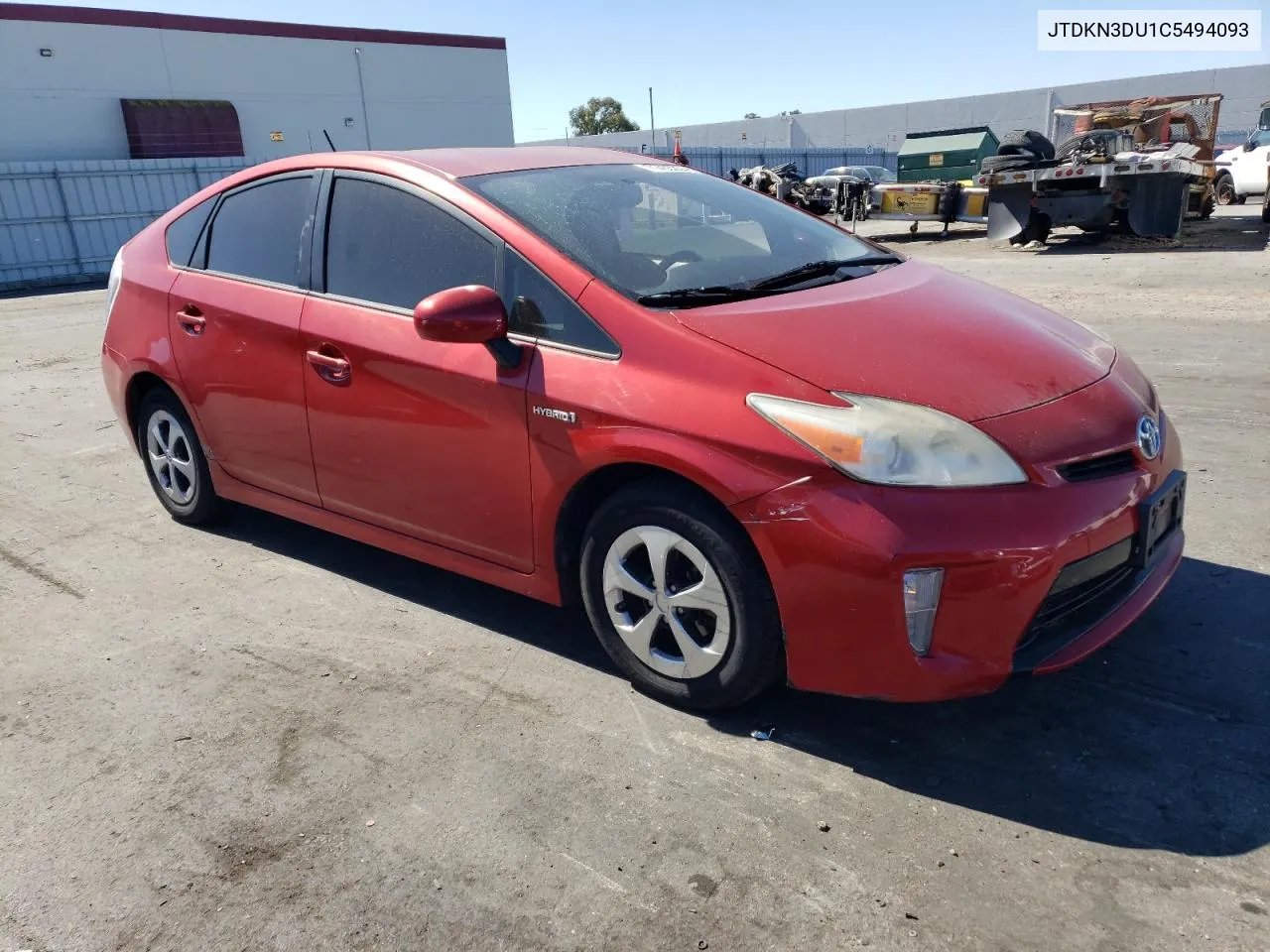 JTDKN3DU1C5494093 2012 Toyota Prius