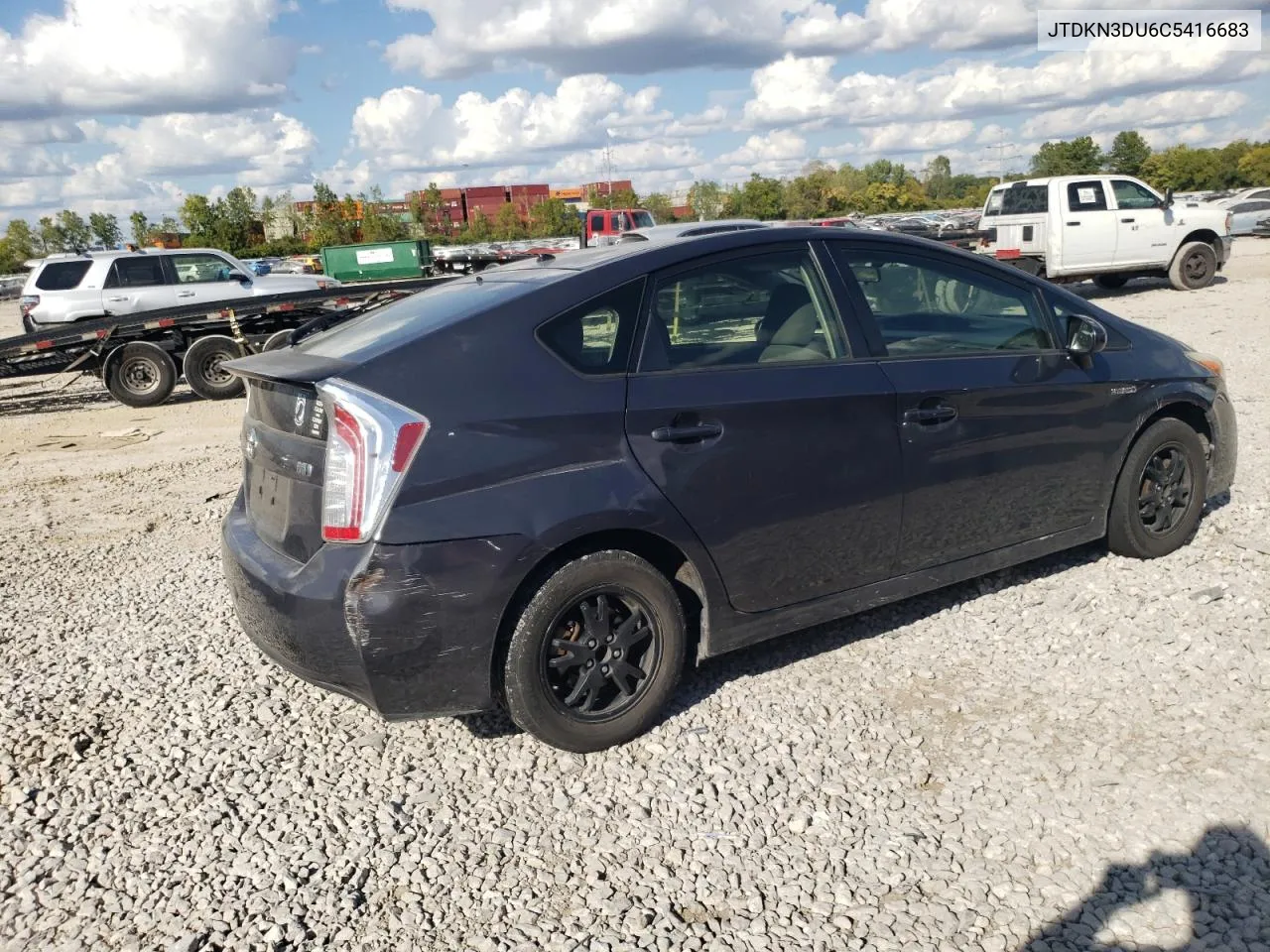 2012 Toyota Prius VIN: JTDKN3DU6C5416683 Lot: 71486094