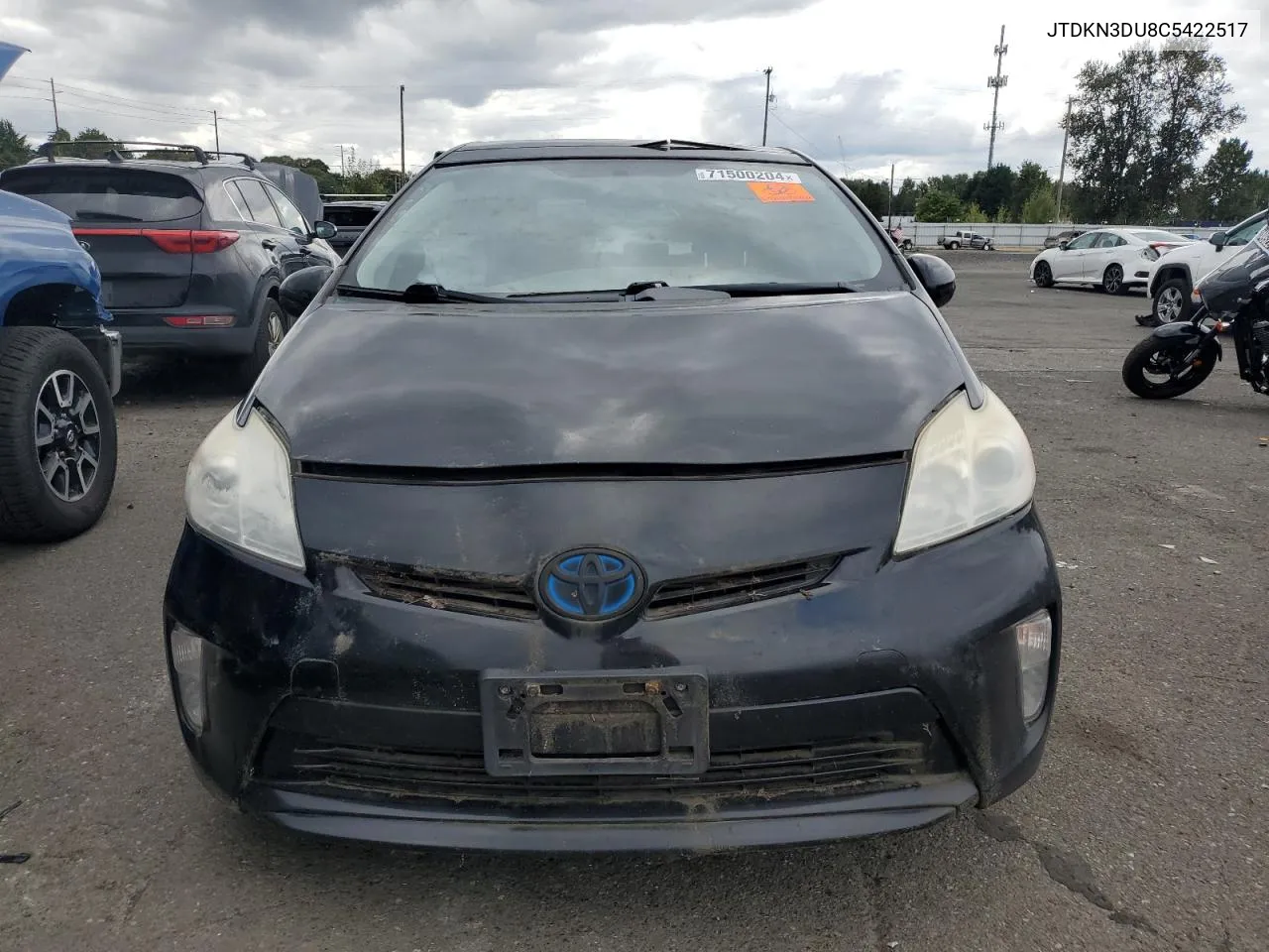 JTDKN3DU8C5422517 2012 Toyota Prius