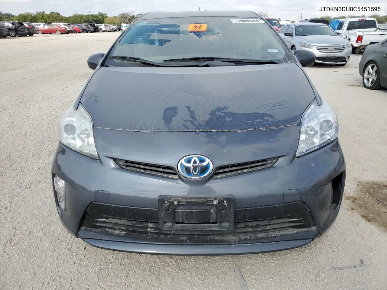 2012 Toyota Prius VIN: JTDKN3DU8C5451595 Lot: 71565944