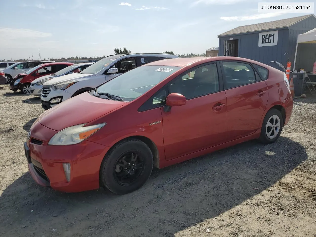 JTDKN3DU7C1531154 2012 Toyota Prius